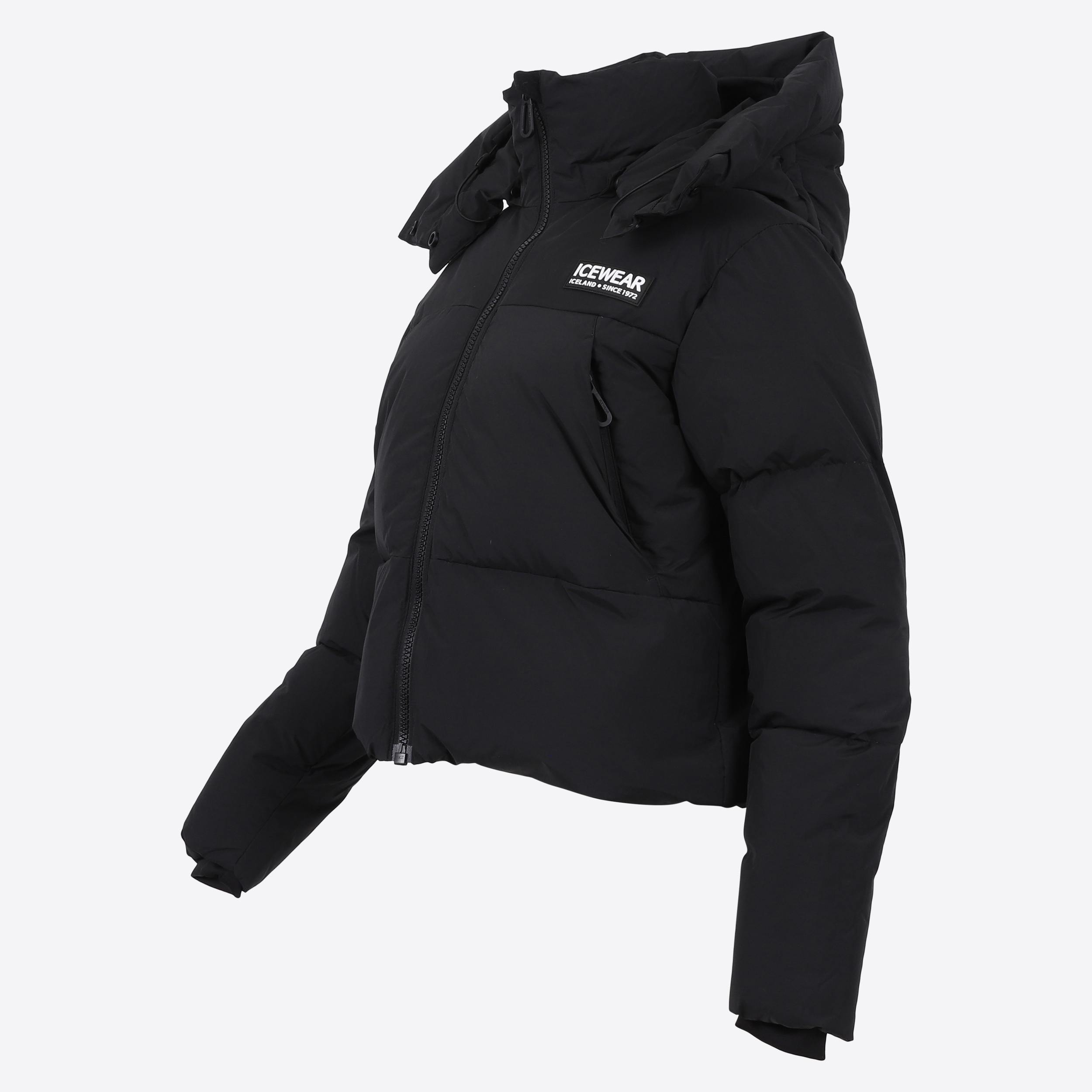 Borg short puffer down jacket