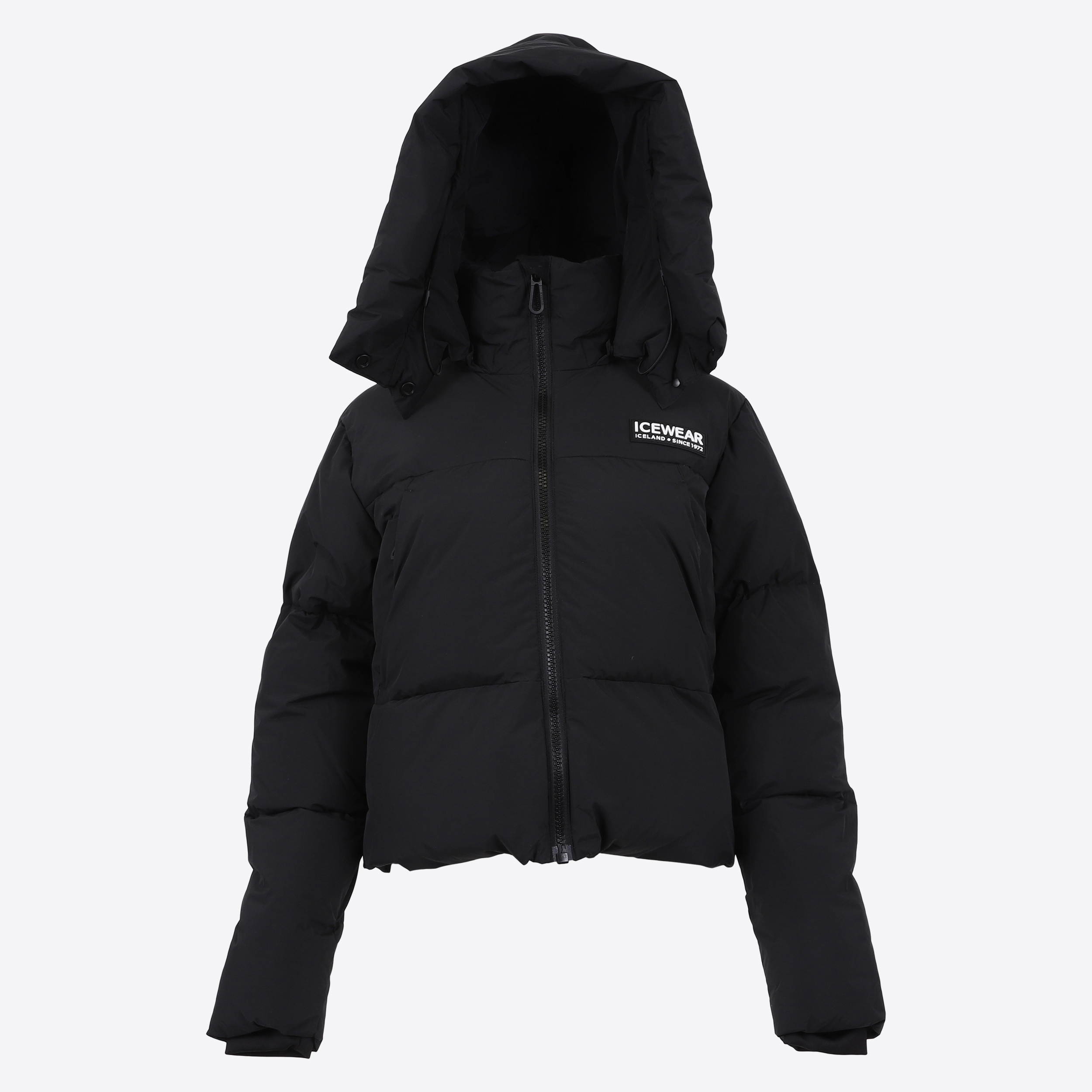 Borg short puffer down jacket