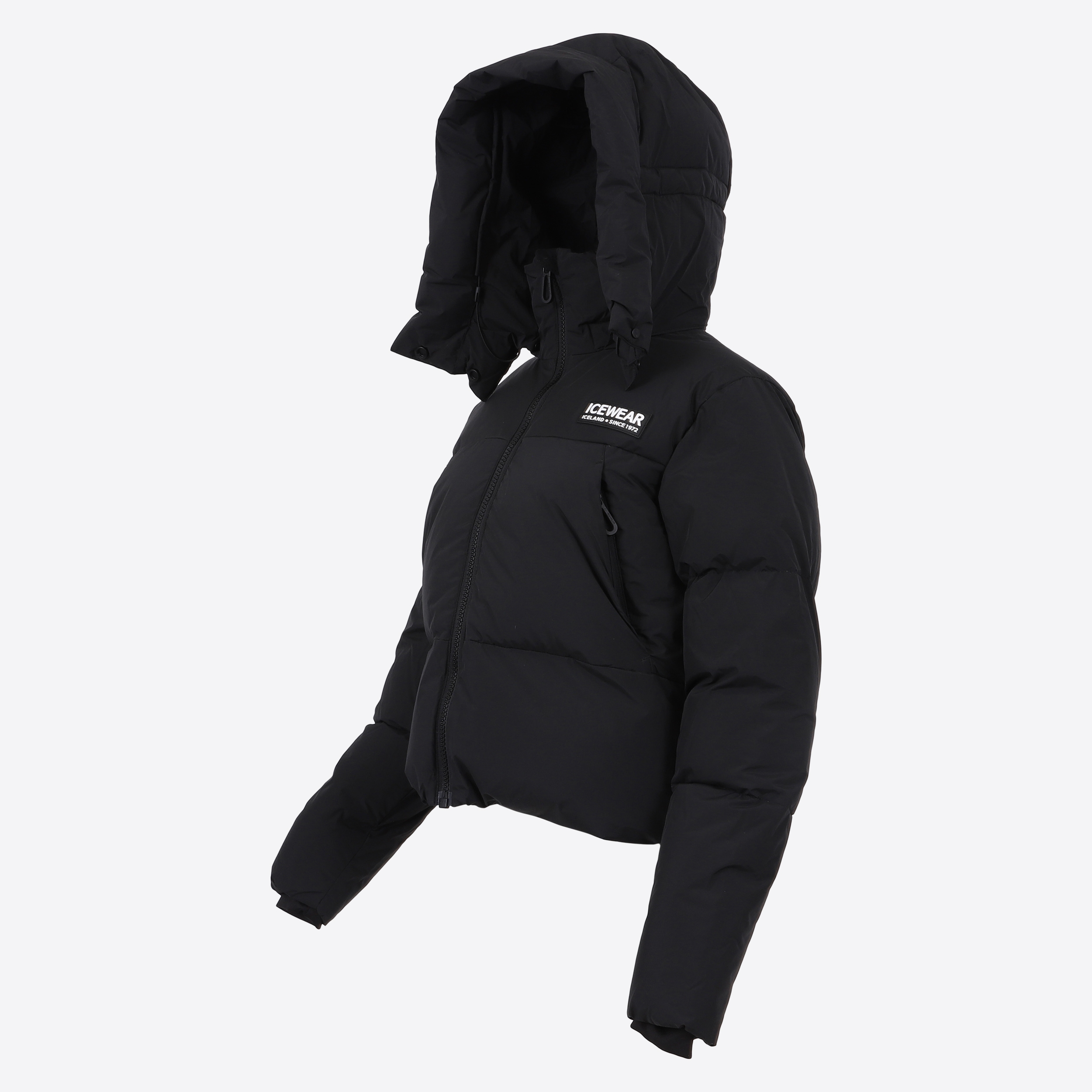 Borg short puffer down jacket