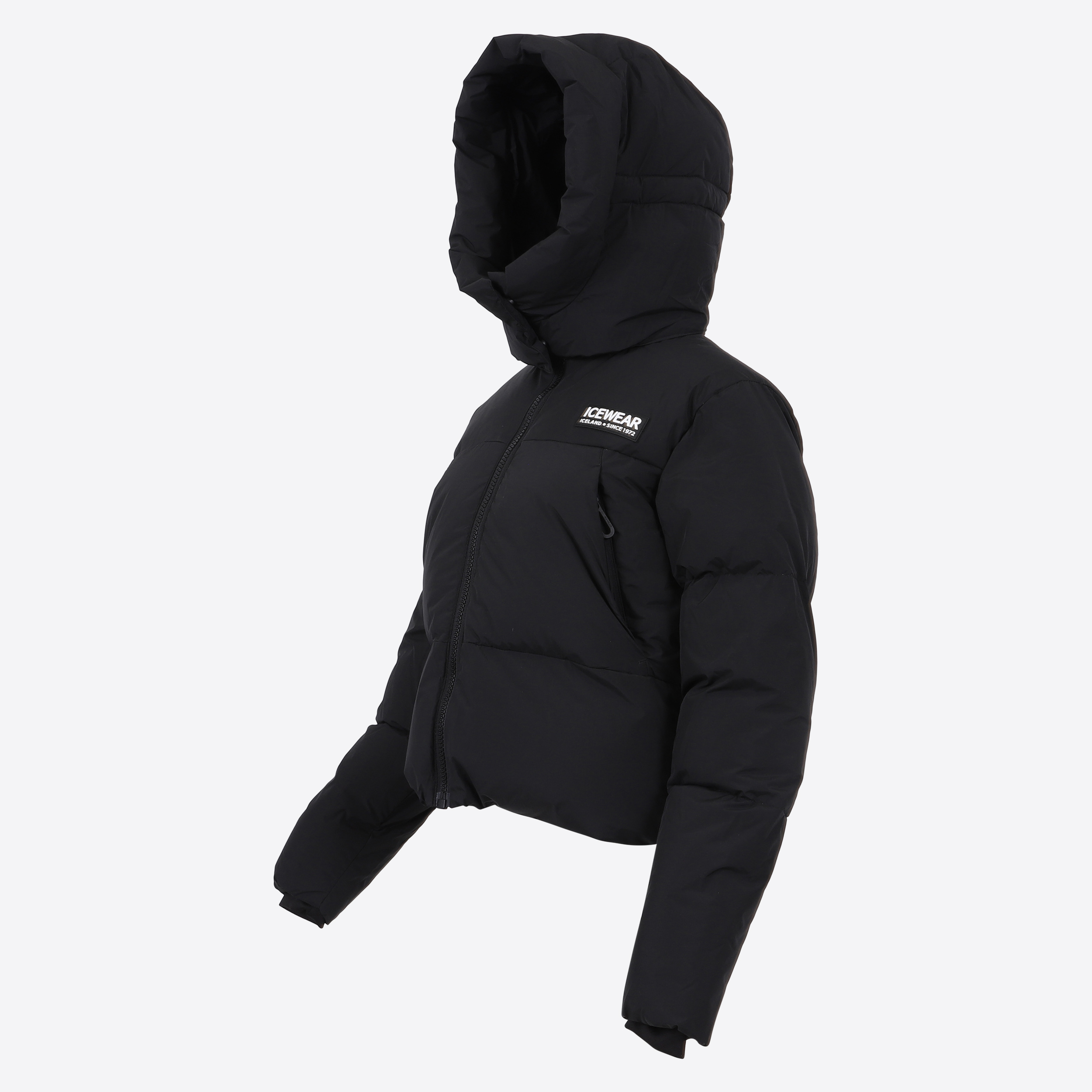 Borg short puffer down jacket
