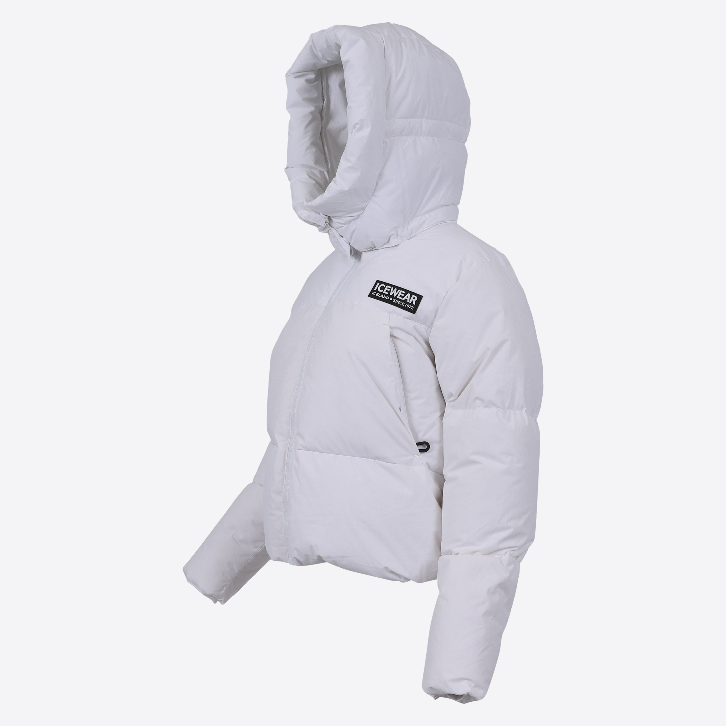 Borg short puffer down jacket