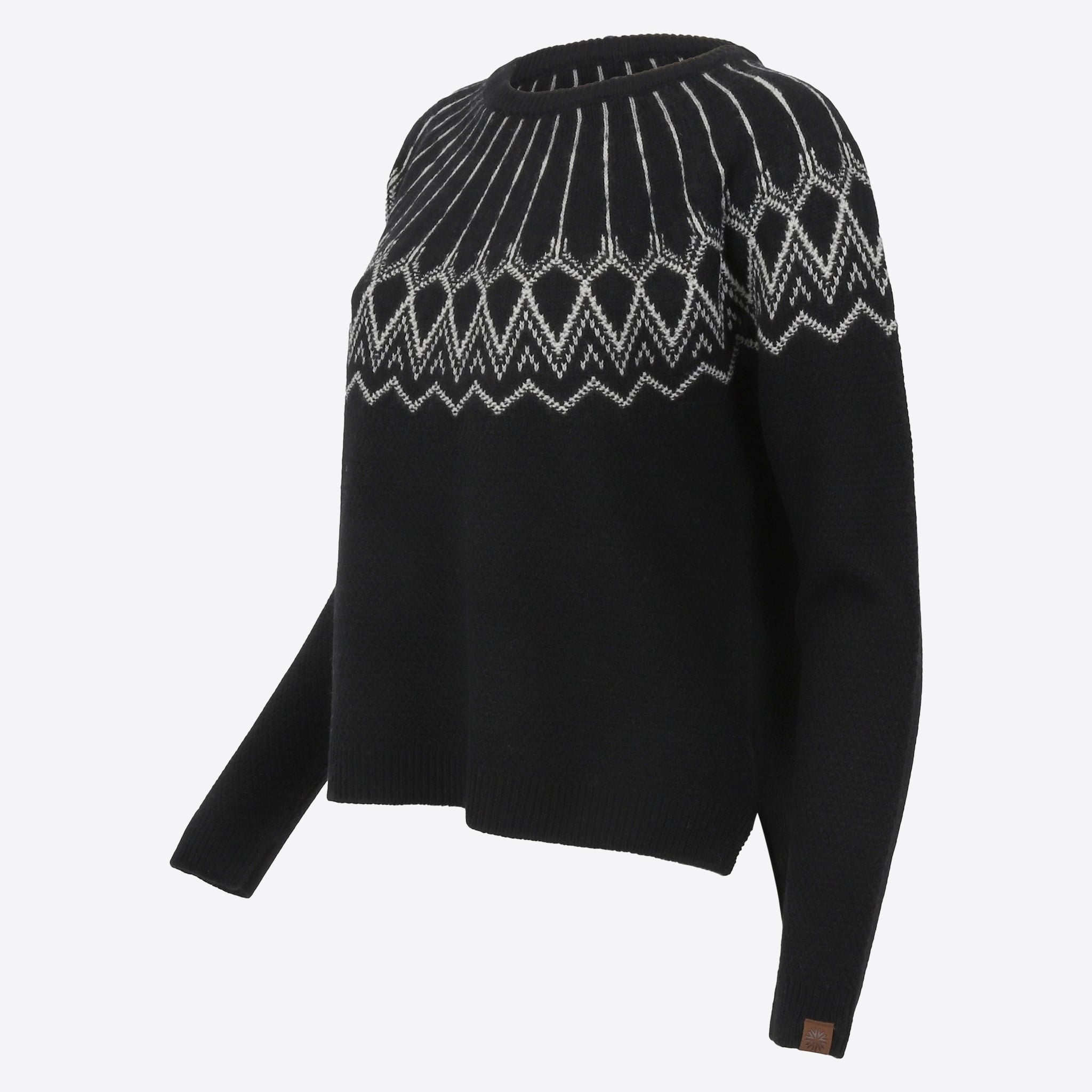 Skaftafell merino peysa með norrænu mynstri