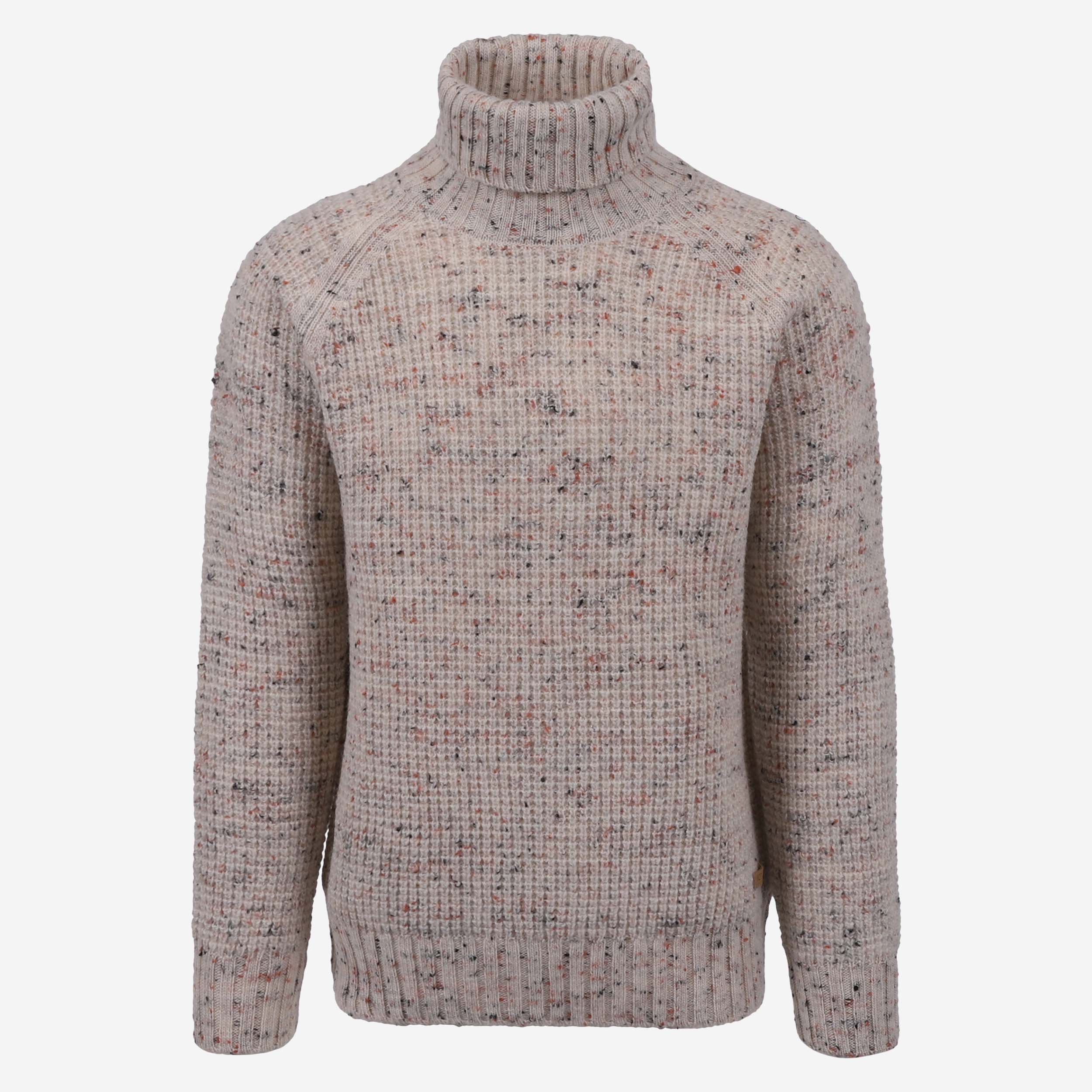 Hraunhóll Rollkragenpullover aus Lammwolle