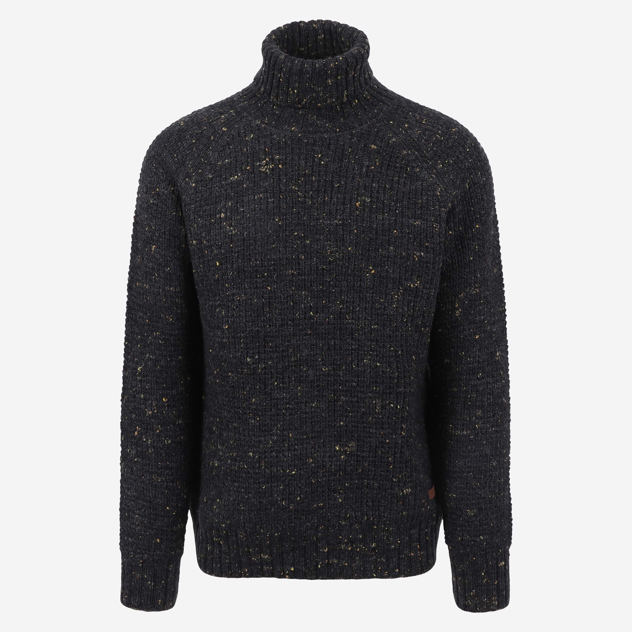 Hraunhóll Rollkragenpullover aus Lammwolle