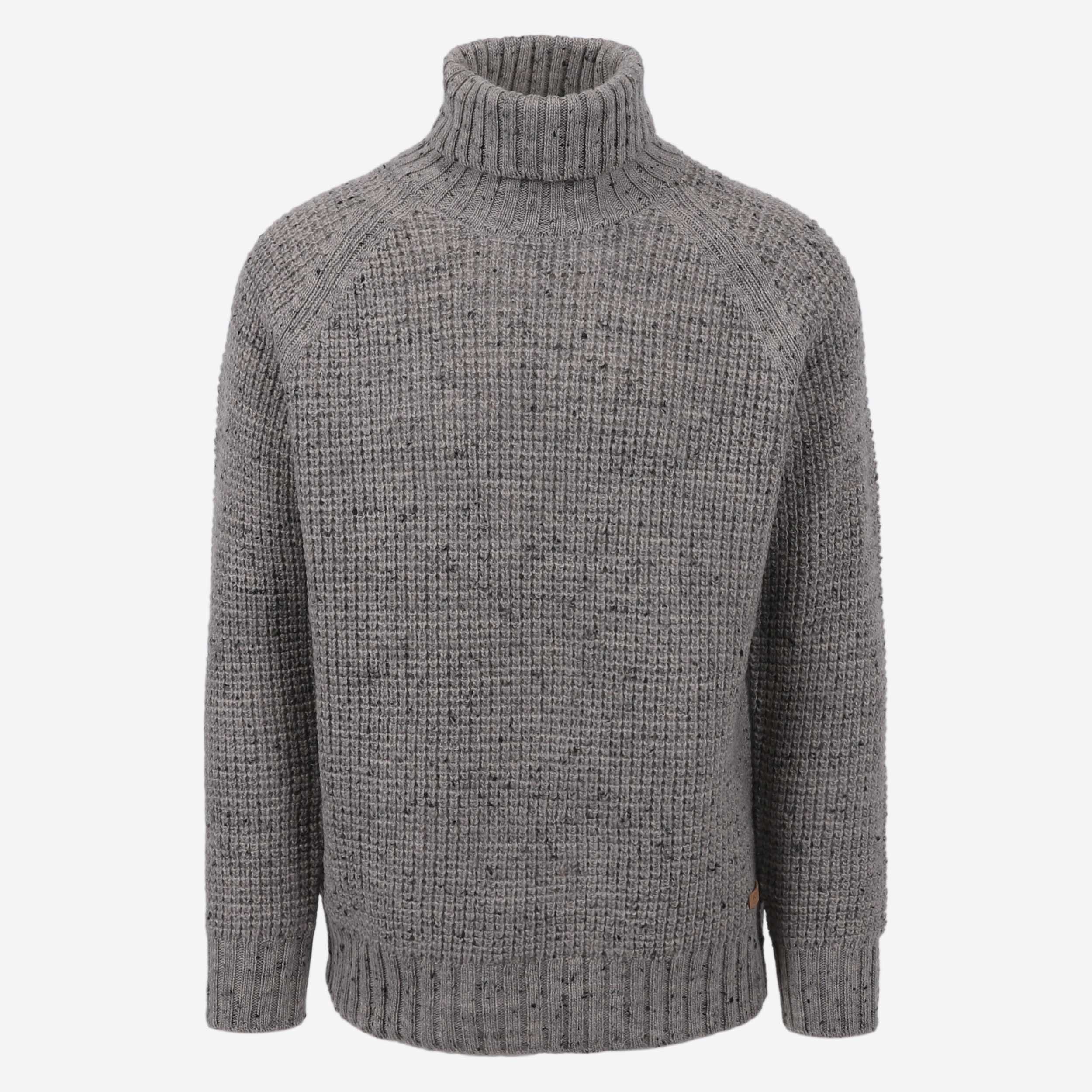 Hraunhóll Rollkragenpullover aus Lammwolle