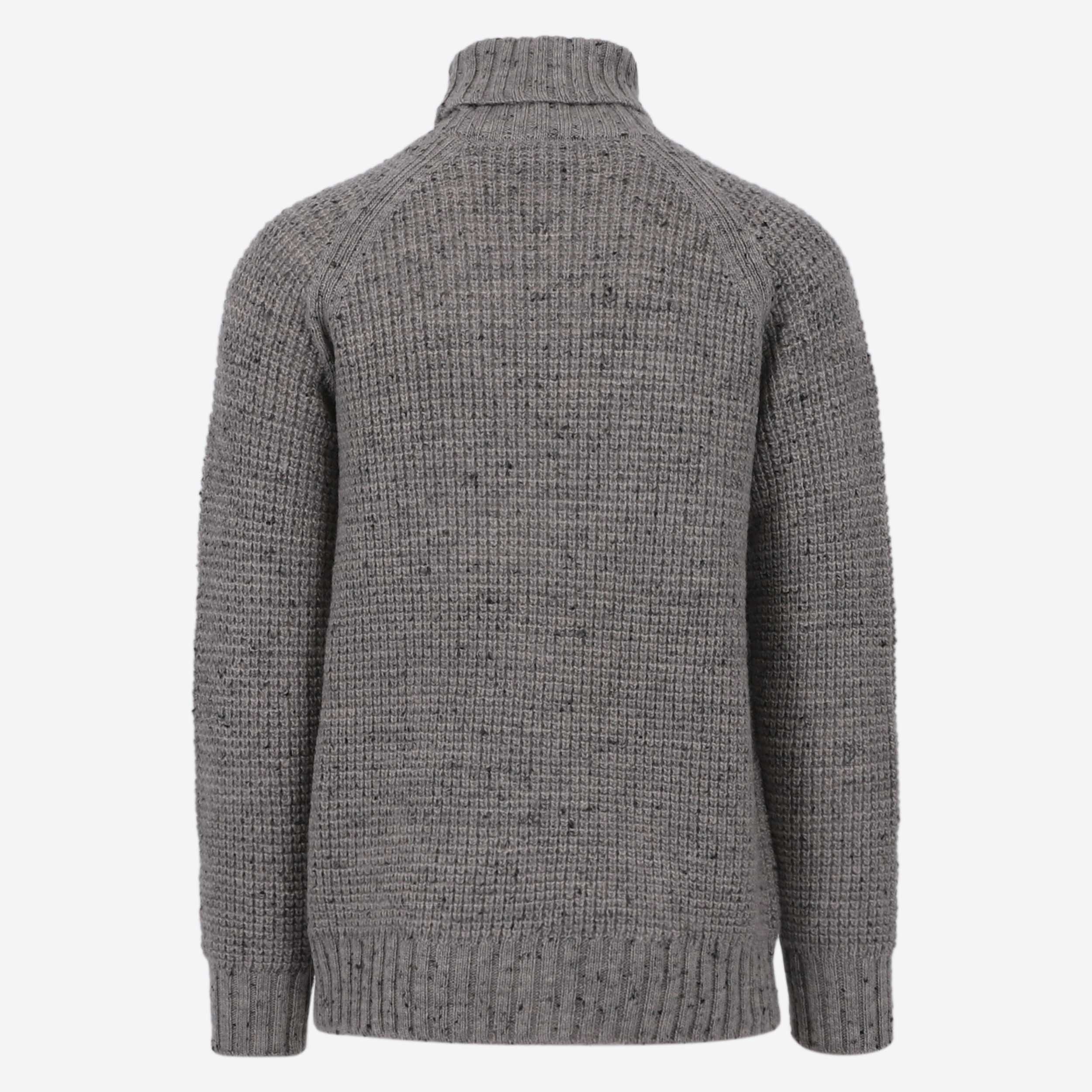 Hraunhóll Rollkragenpullover aus Lammwolle