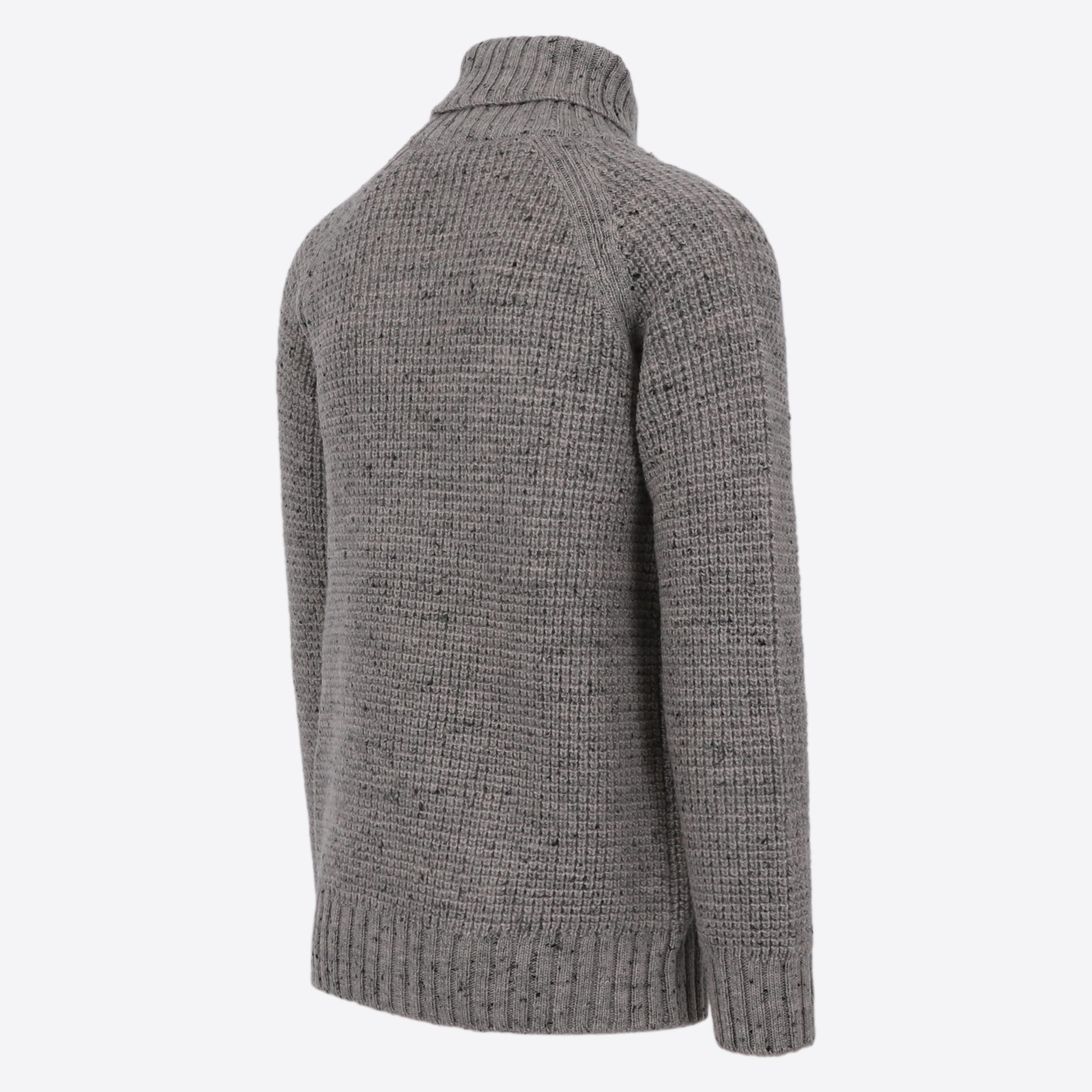 Hraunhóll Rollkragenpullover aus Lammwolle