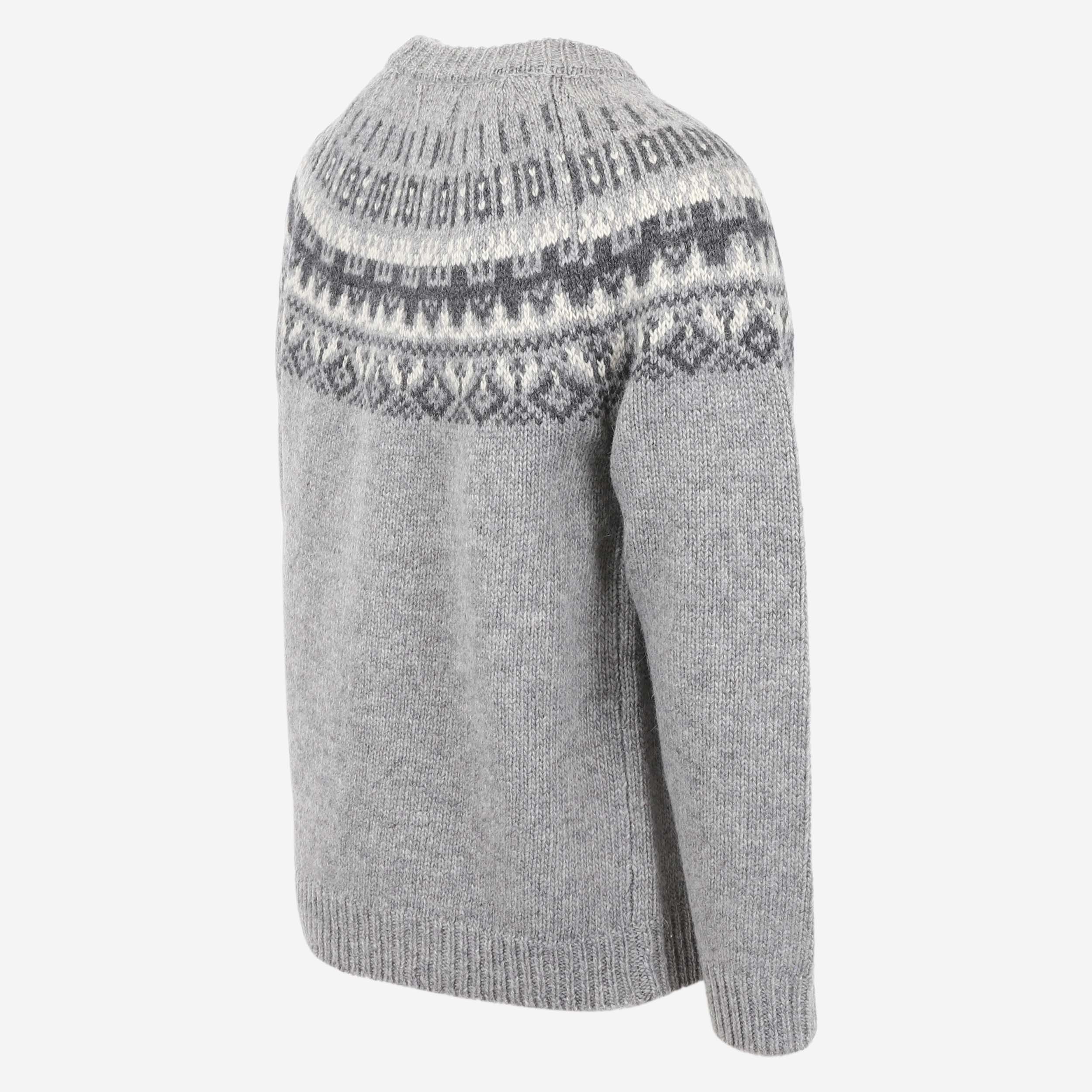 Elís gray Icelandic wool sweater 
