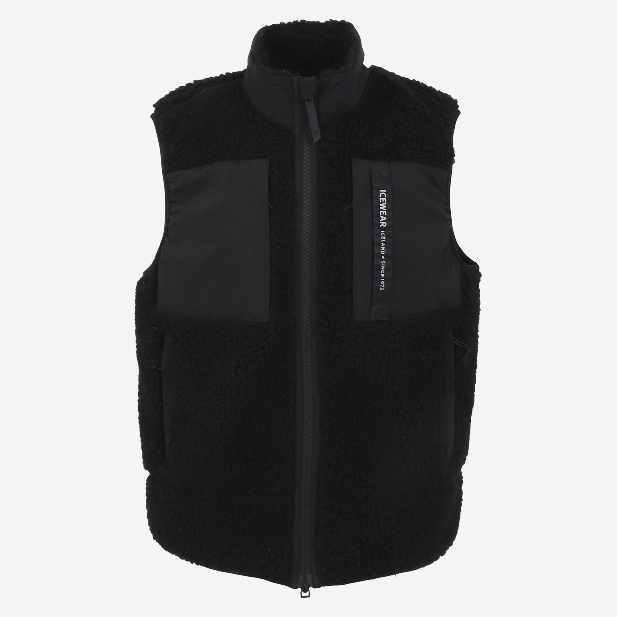 Hergilsey Wool blend Sherpa Vest