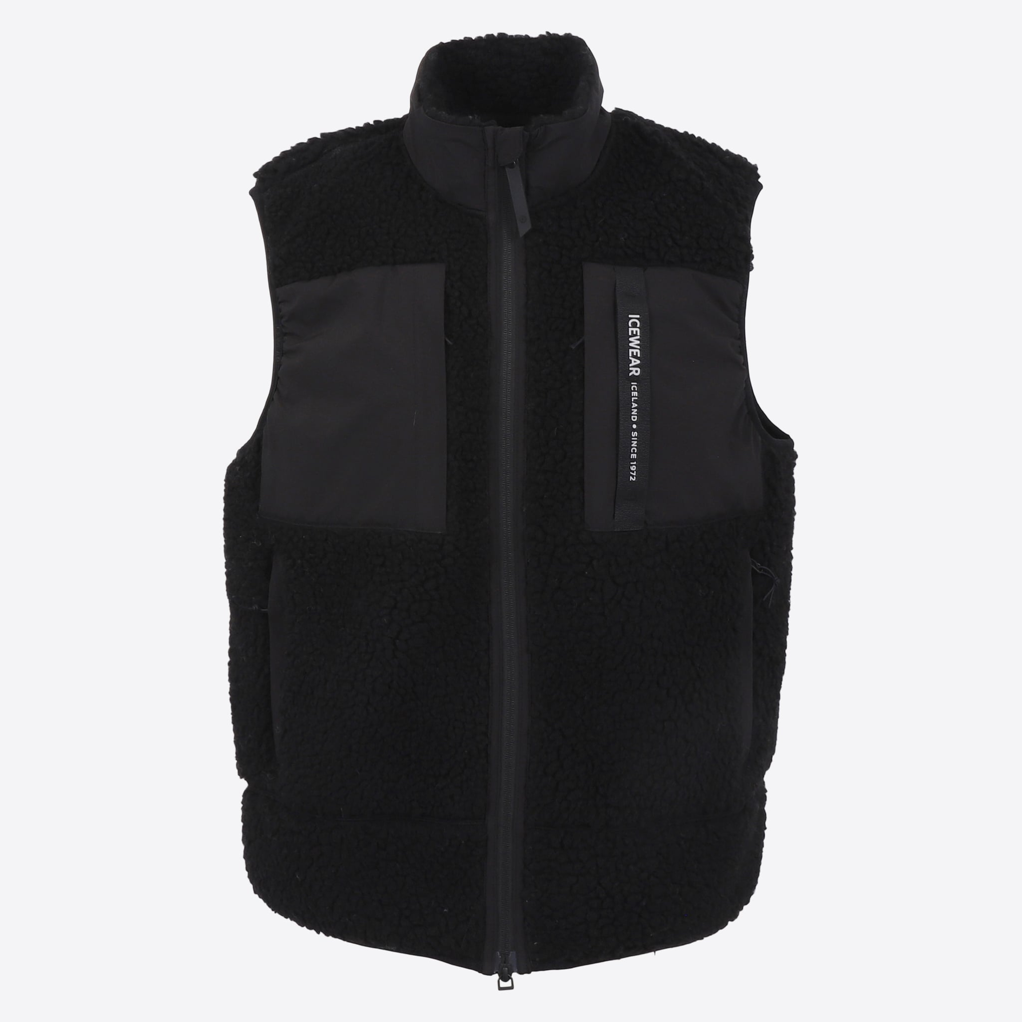 Hergilsey Wool blend Sherpa Vest