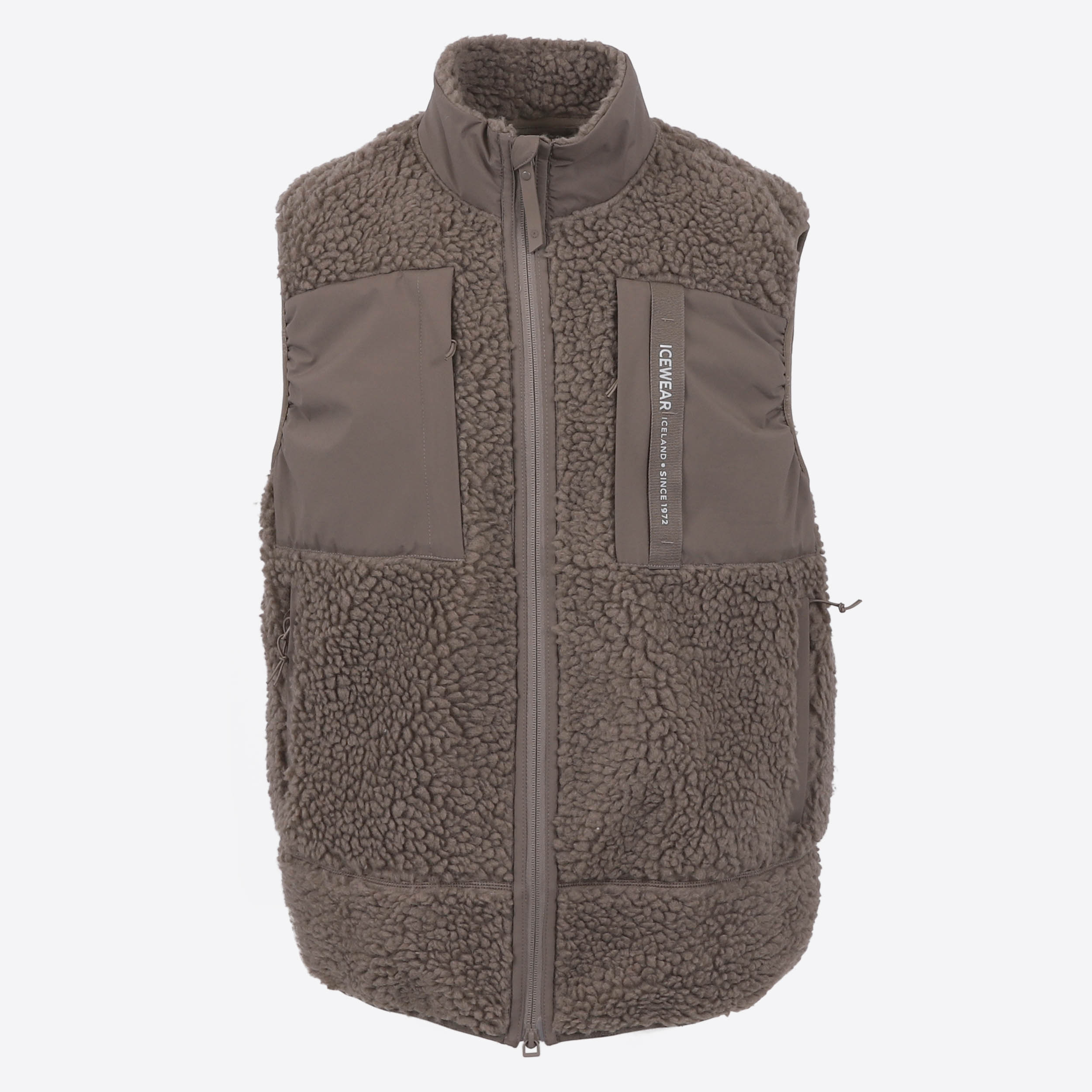 Hergilsey Wool blend Sherpa Vest