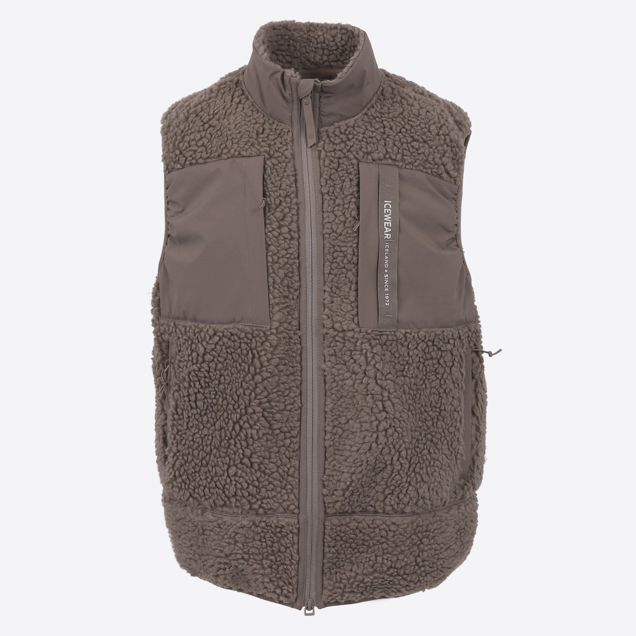 Hergilsey Wool blend Sherpa Vest