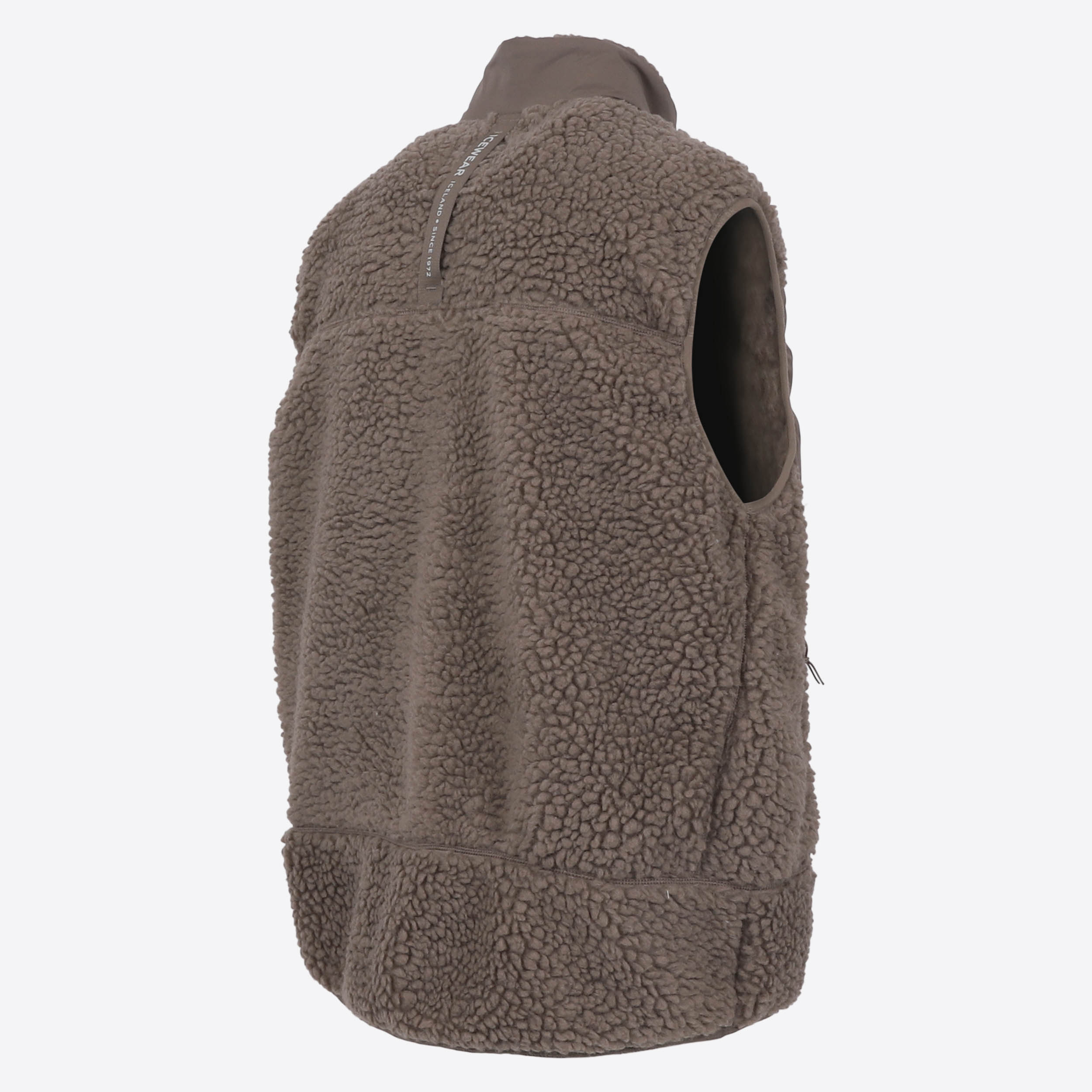 Hergilsey Wool blend Sherpa Vest