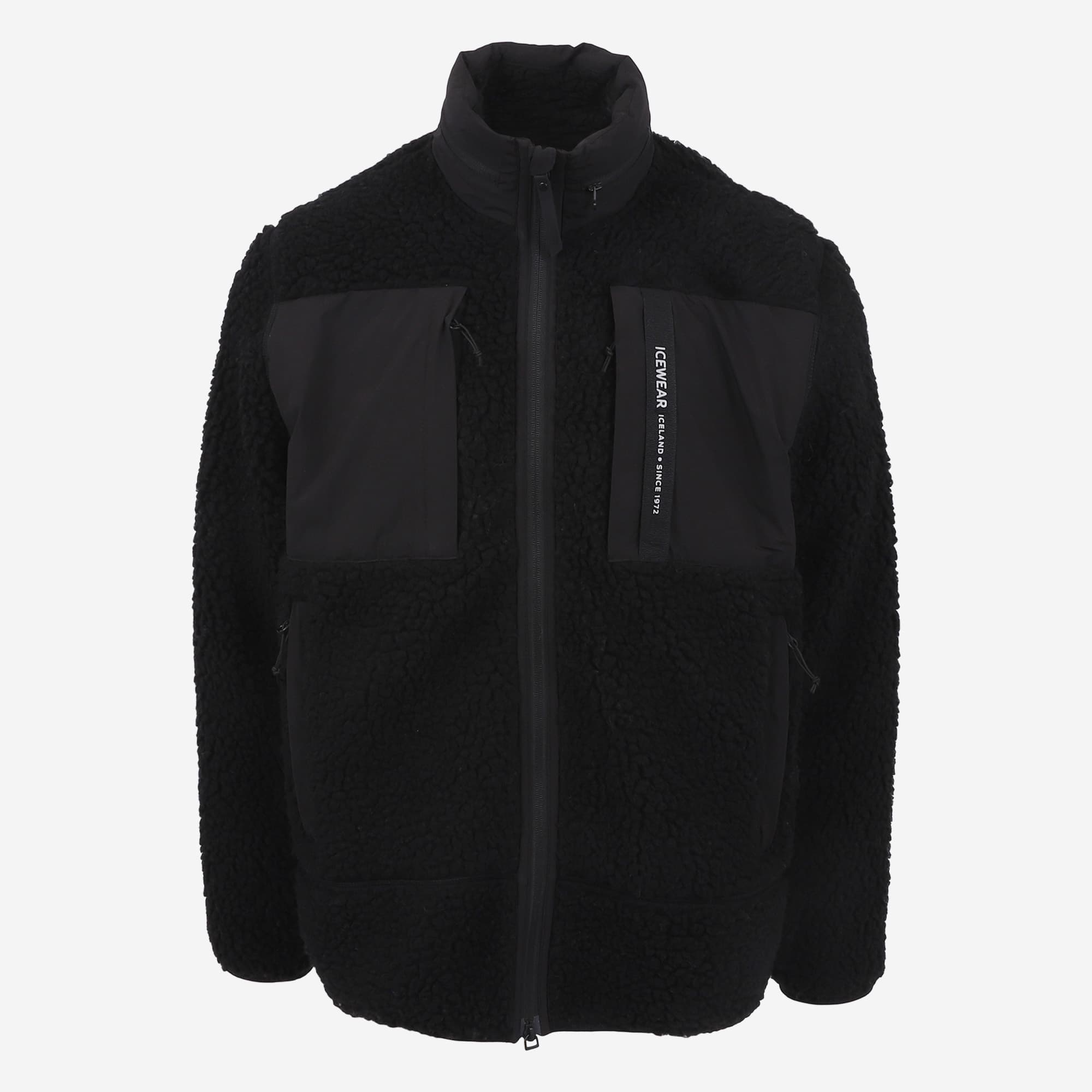 Hergilsey sherpa wool fleece jacket