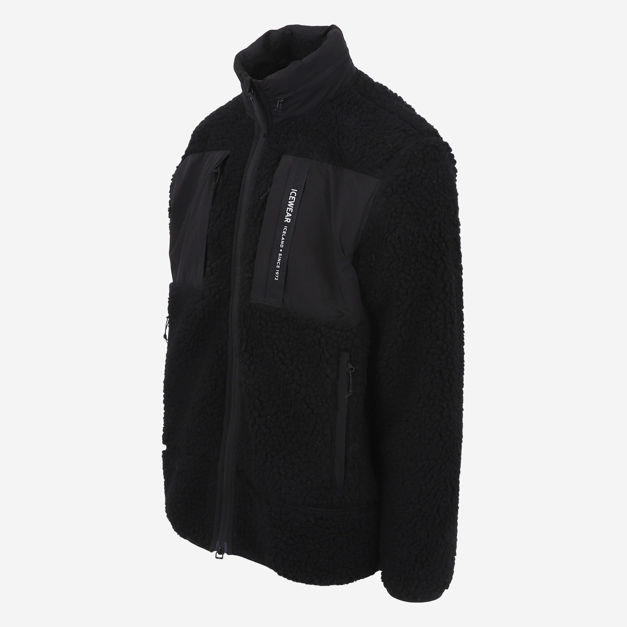 Hergilsey sherpa wool fleece jacket