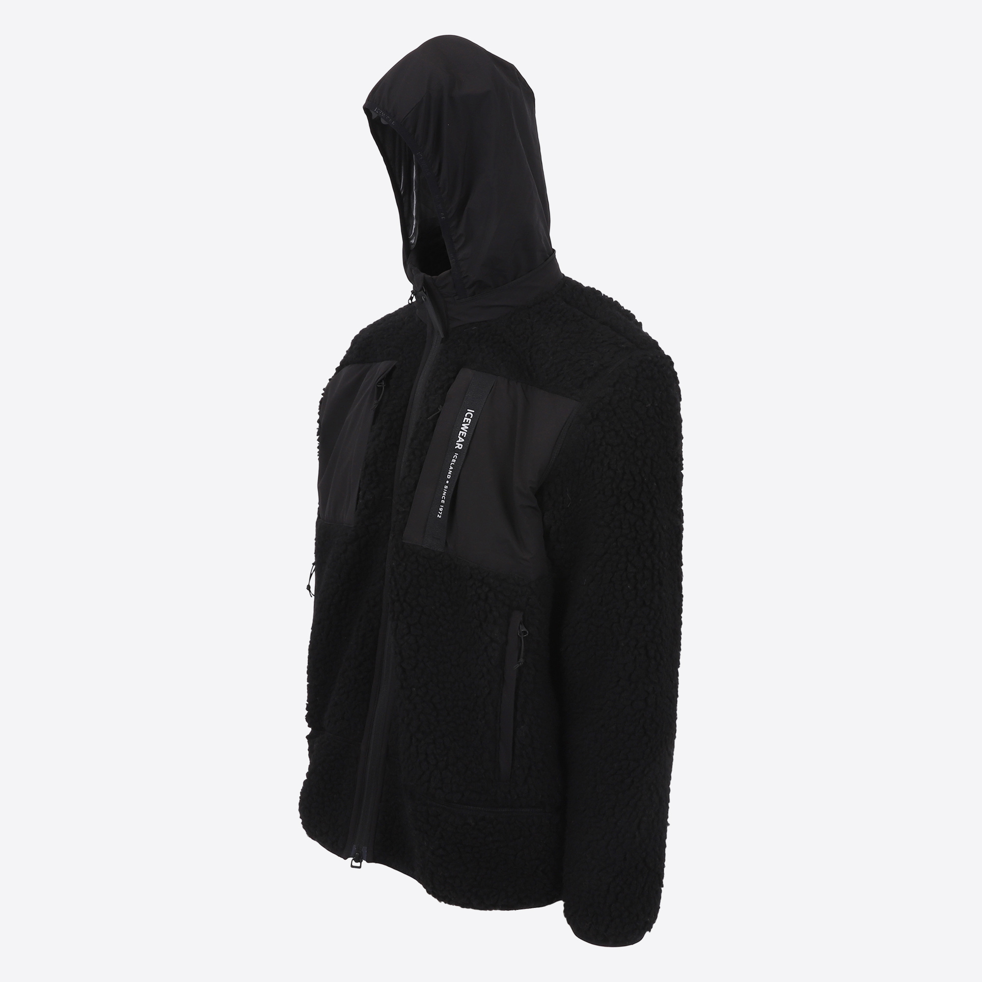 Hergilsey sherpa wool fleece jacket