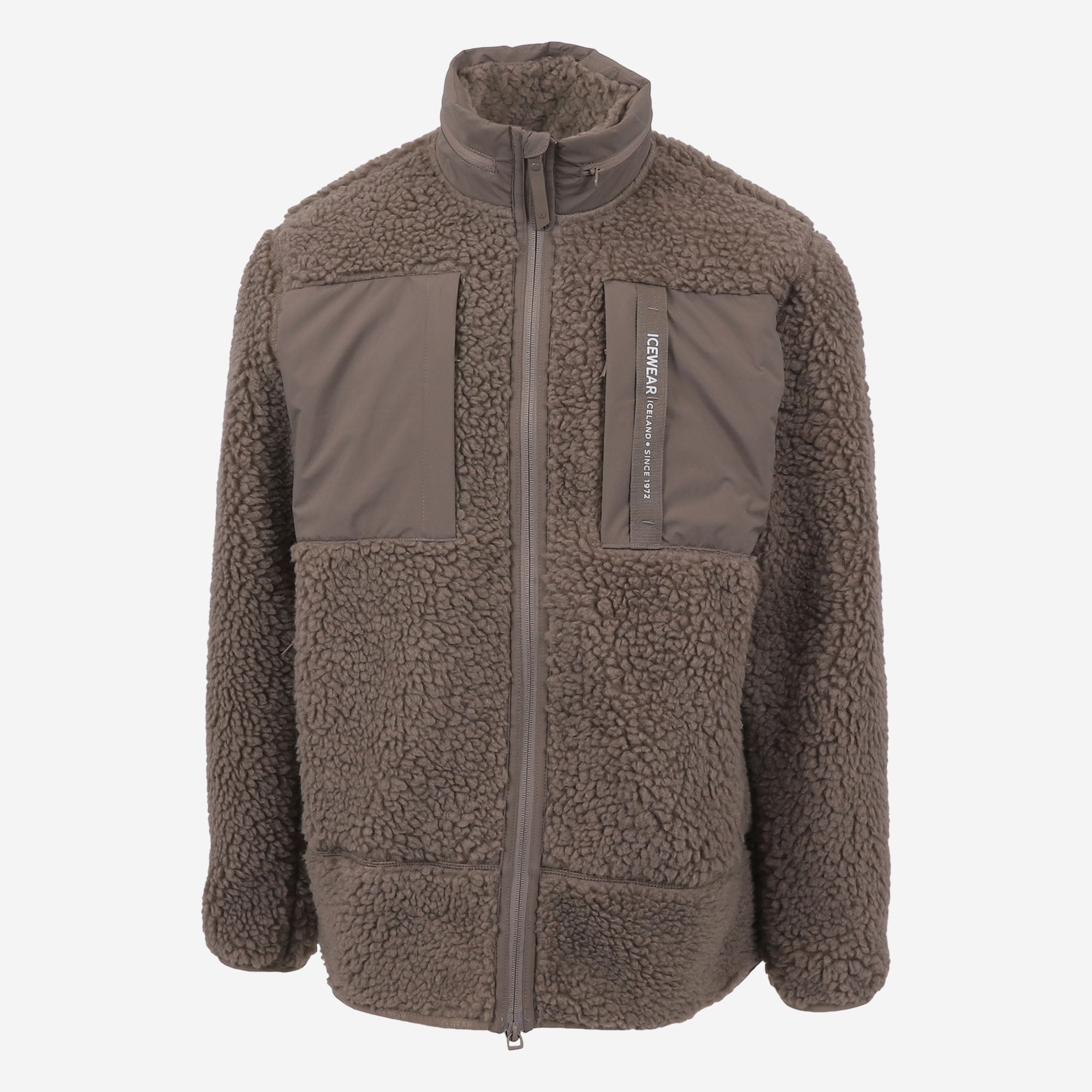 Hergilsey Sherpa-Wollfleece-Jacke