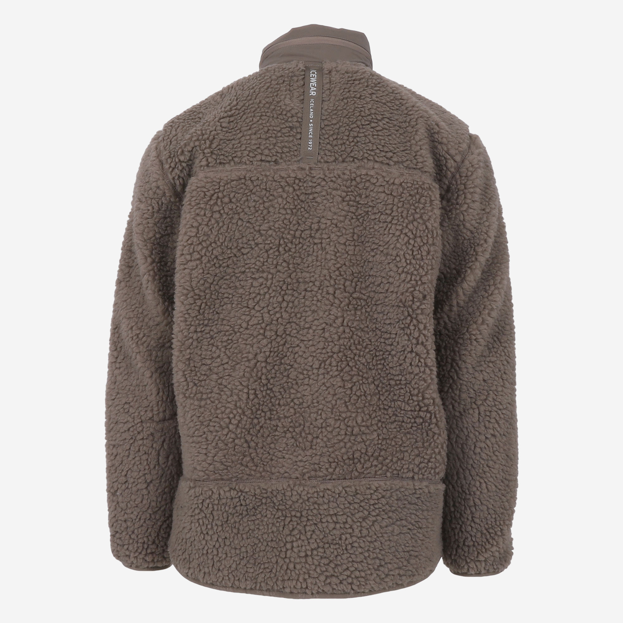 Hergilsey sherpa wool fleece jacket