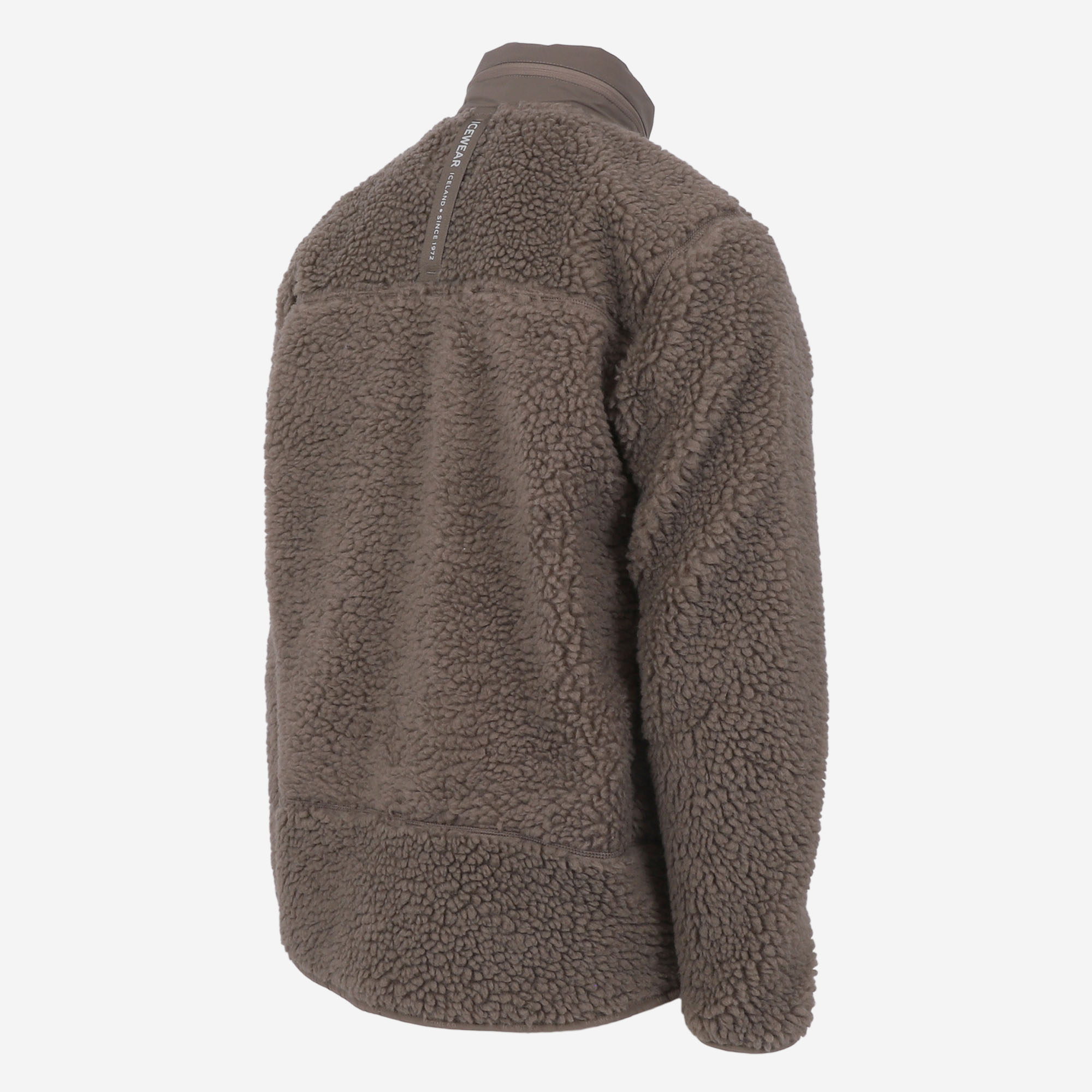 Hergilsey sherpa wool fleece jacket