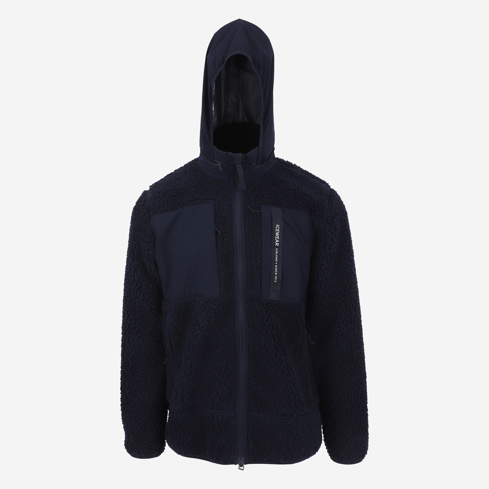 Hergilsey sherpa wool fleece jacket