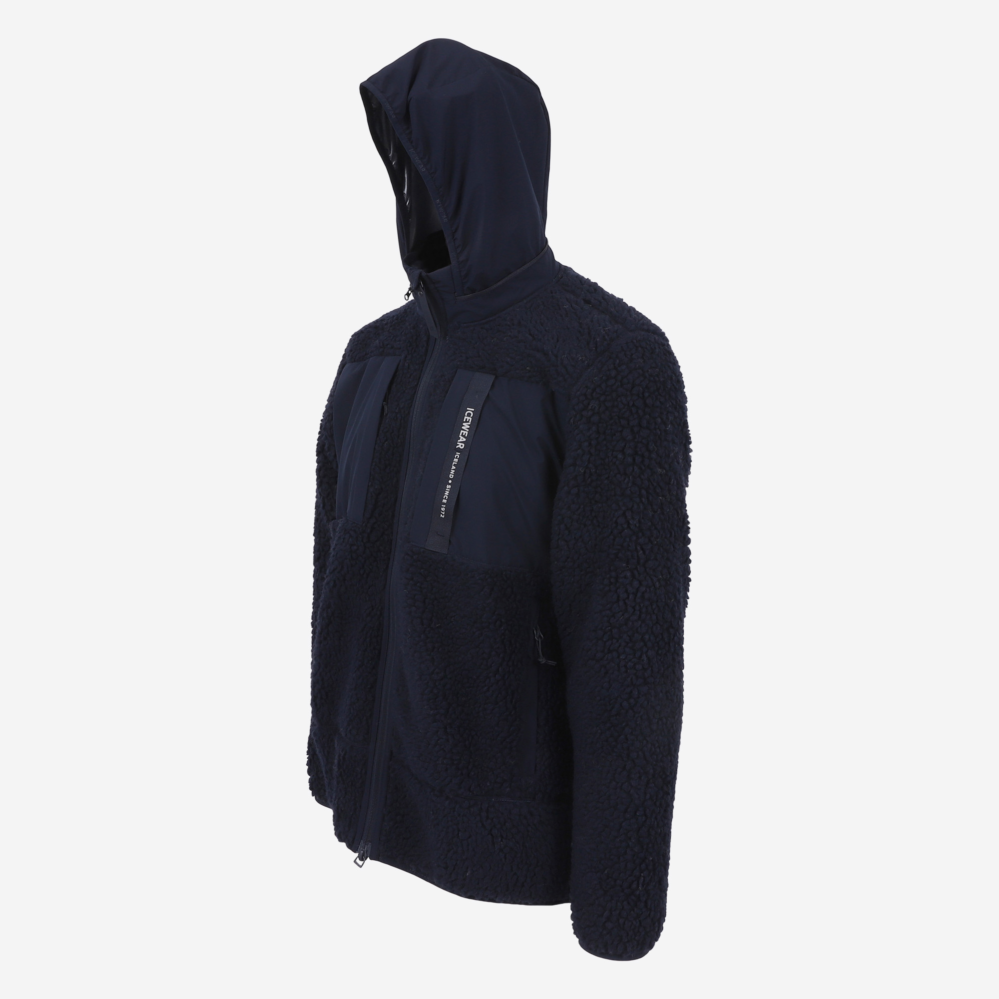 Hergilsey sherpa wool fleece jacket