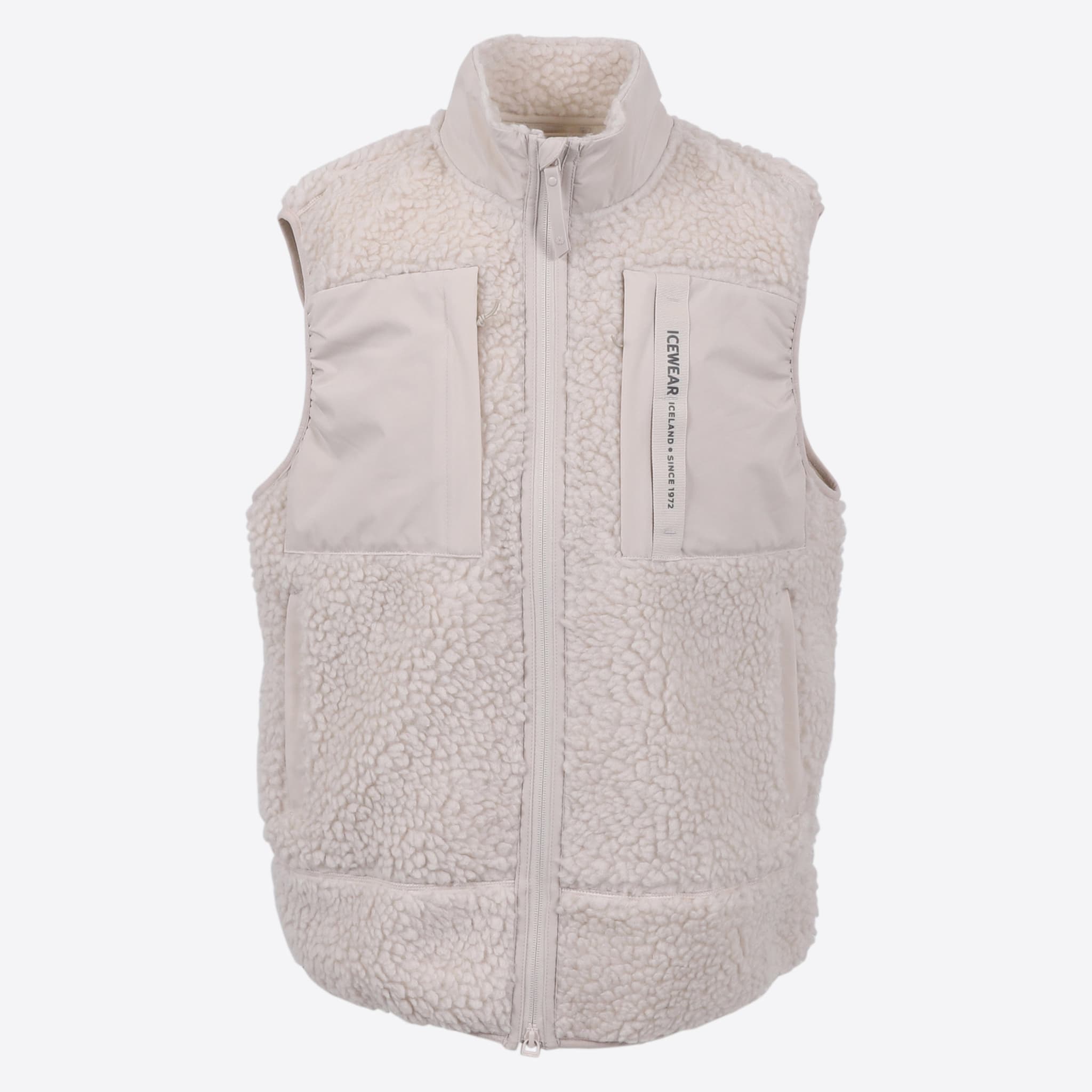Hergilsey Wool blend Sherpa Vest