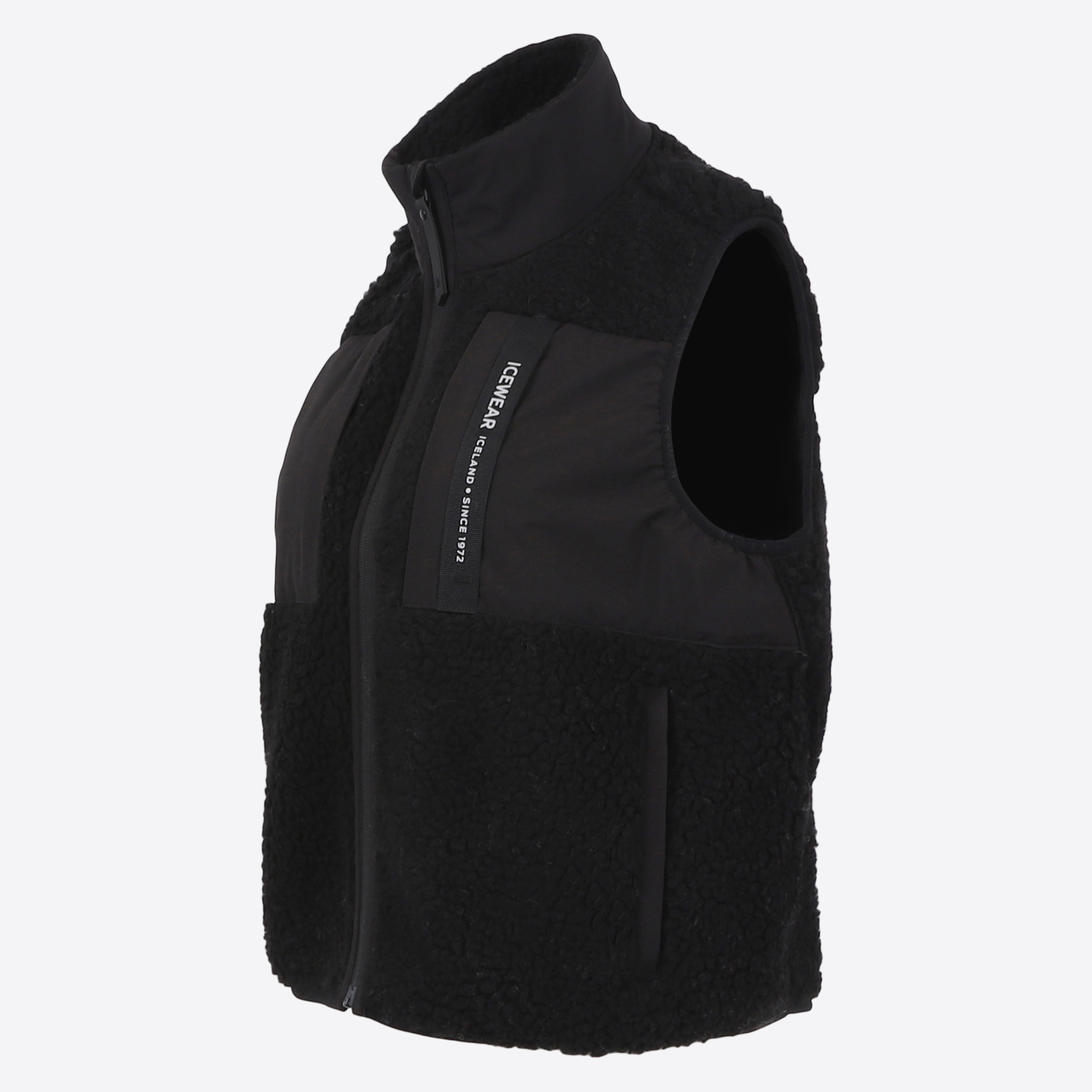 Hergilsey Womans Wool Cropped Vest