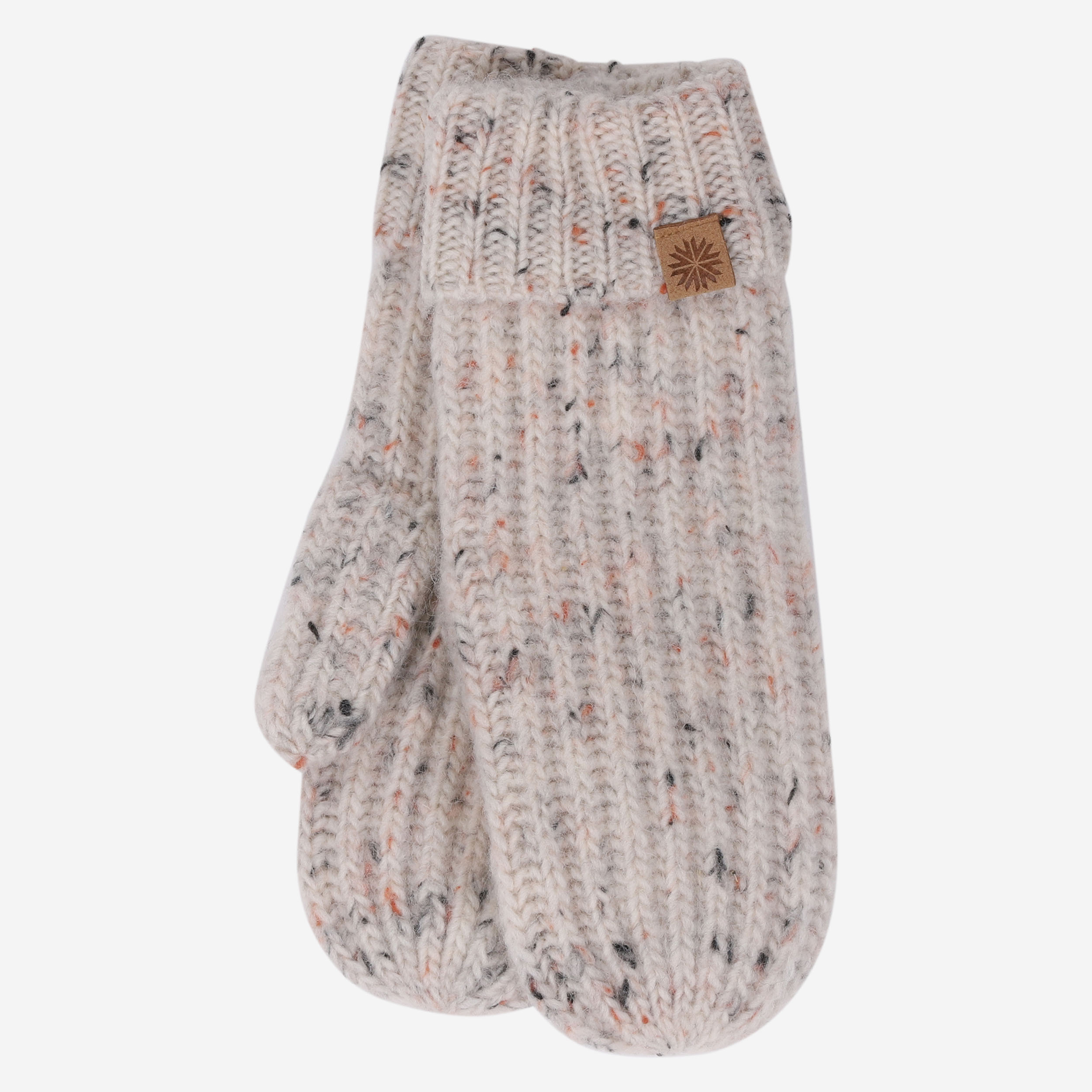 Hraunhóll knitted lambswool mittens