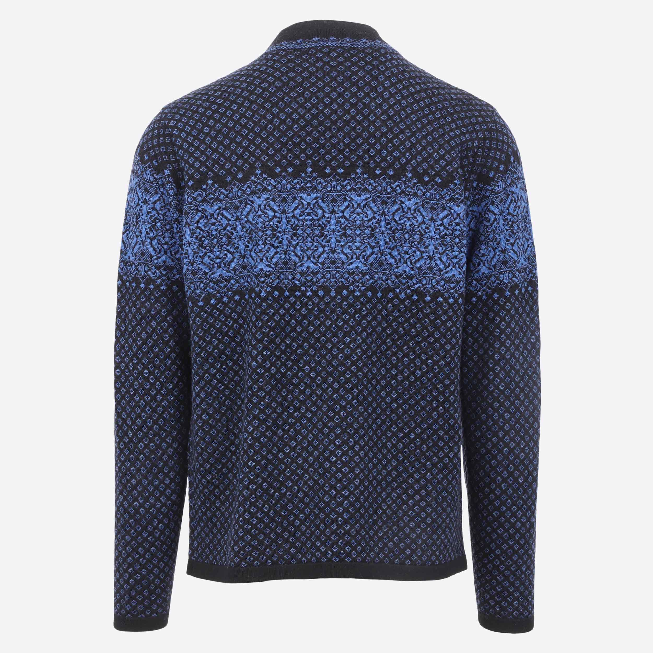 Straumsvík merino peysa með skandinavísku mynstri
