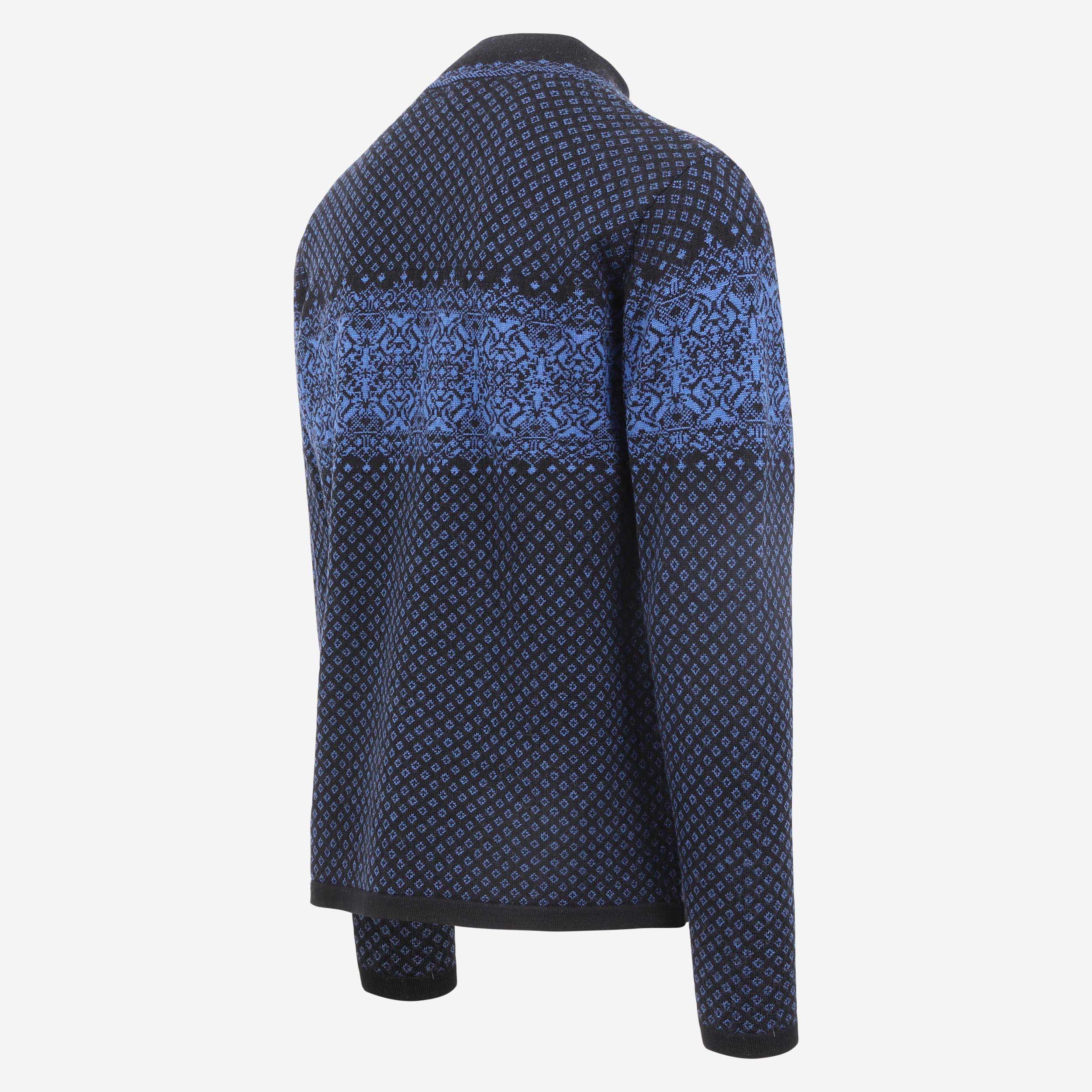 Straumsvík merino peysa með skandinavísku mynstri