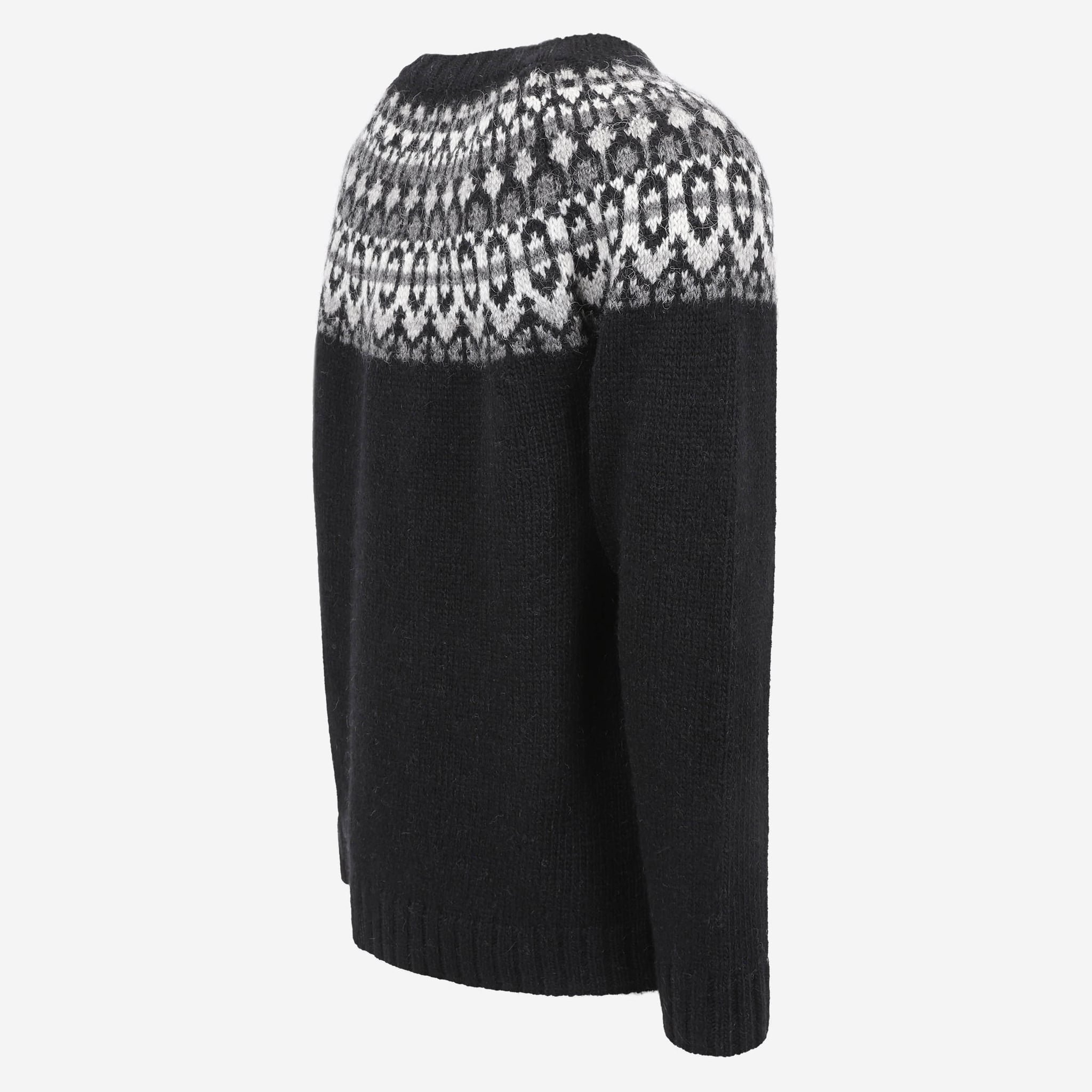 Fróði strickjacke aus wolle mit knöpfen 
