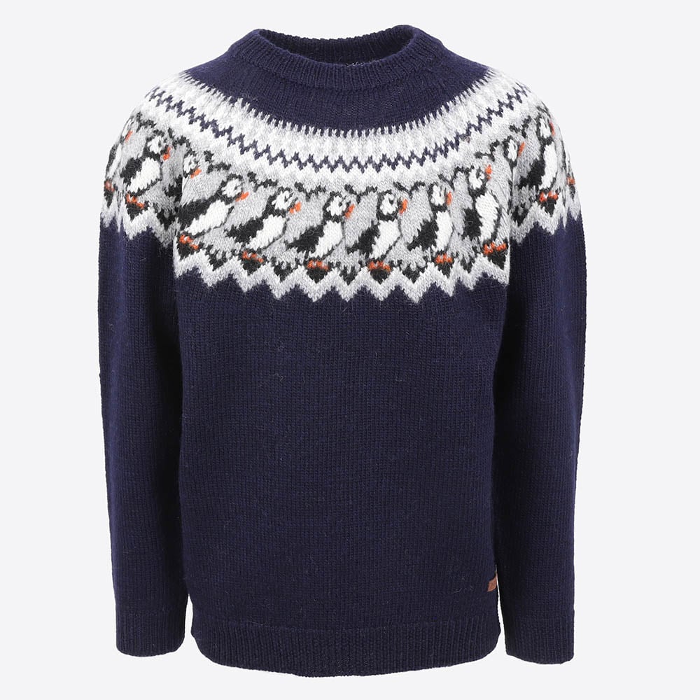 Lundi Puffin bird Wool Sweater 