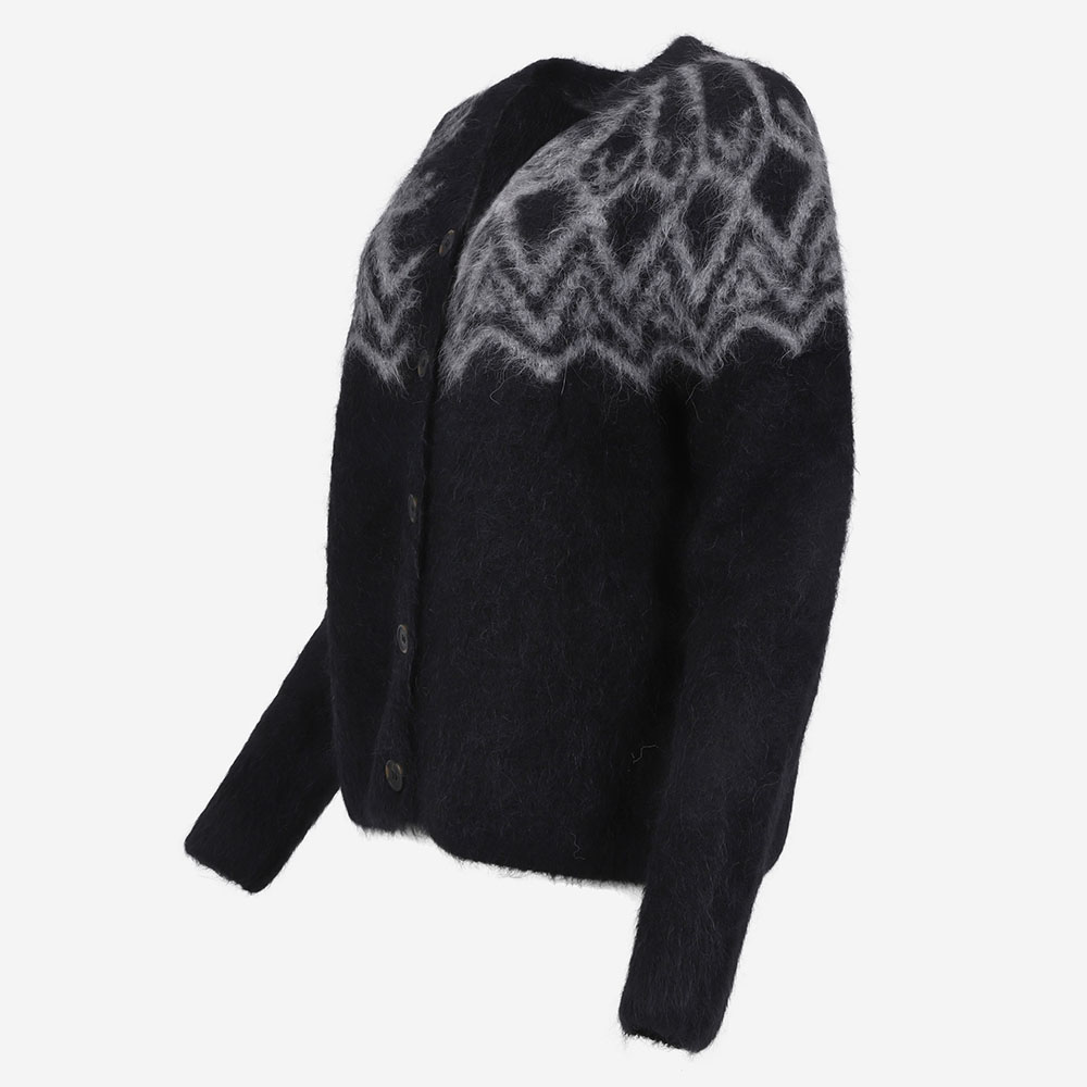Látrabjarg women´s wool Nordic patterned cardigan 