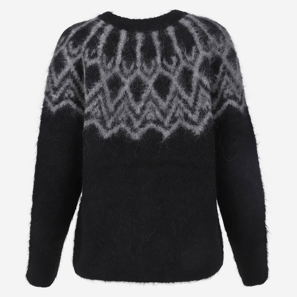 Látrabjarg women´s wool Nordic patterned cardigan 