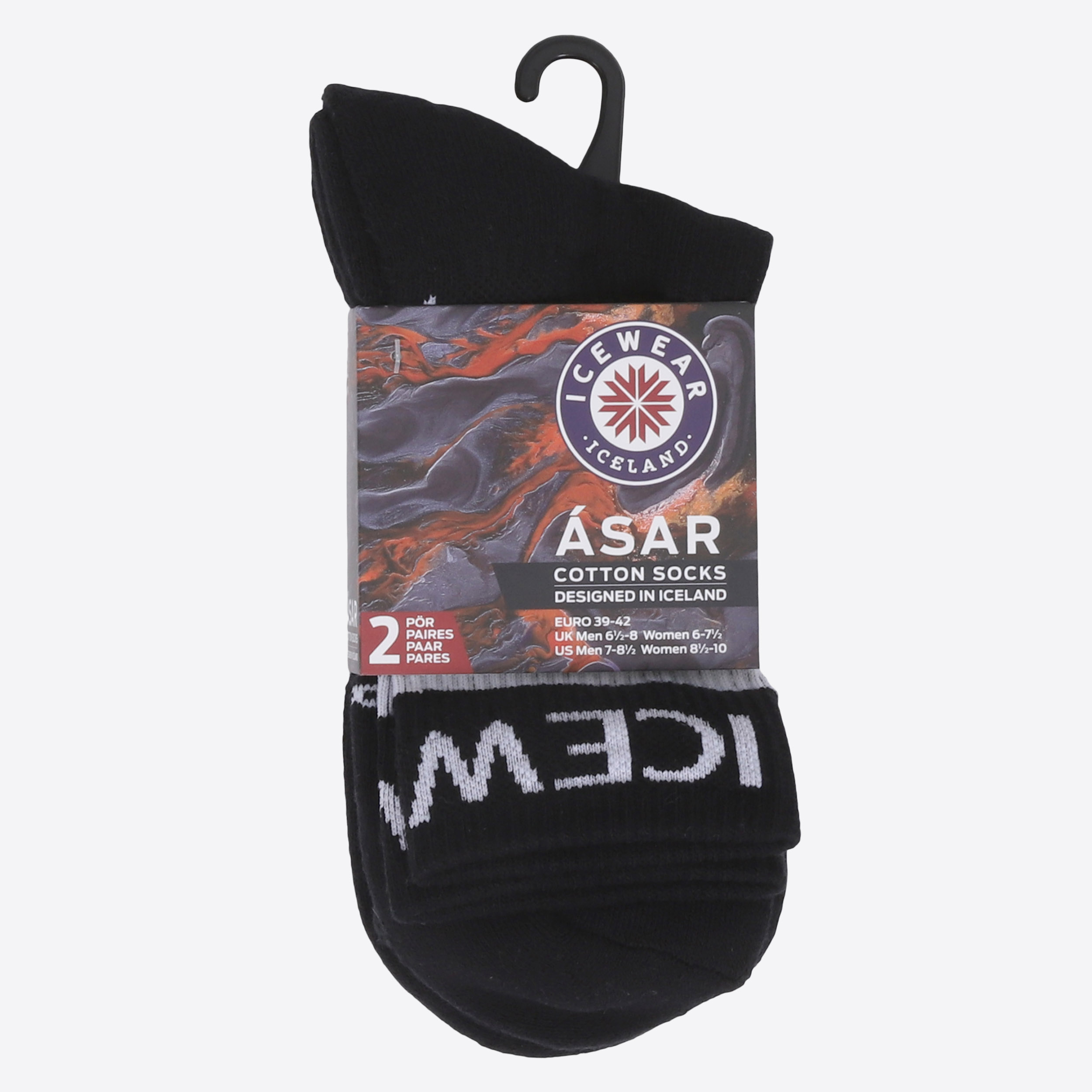 Ásar lot de 2 chaussettes