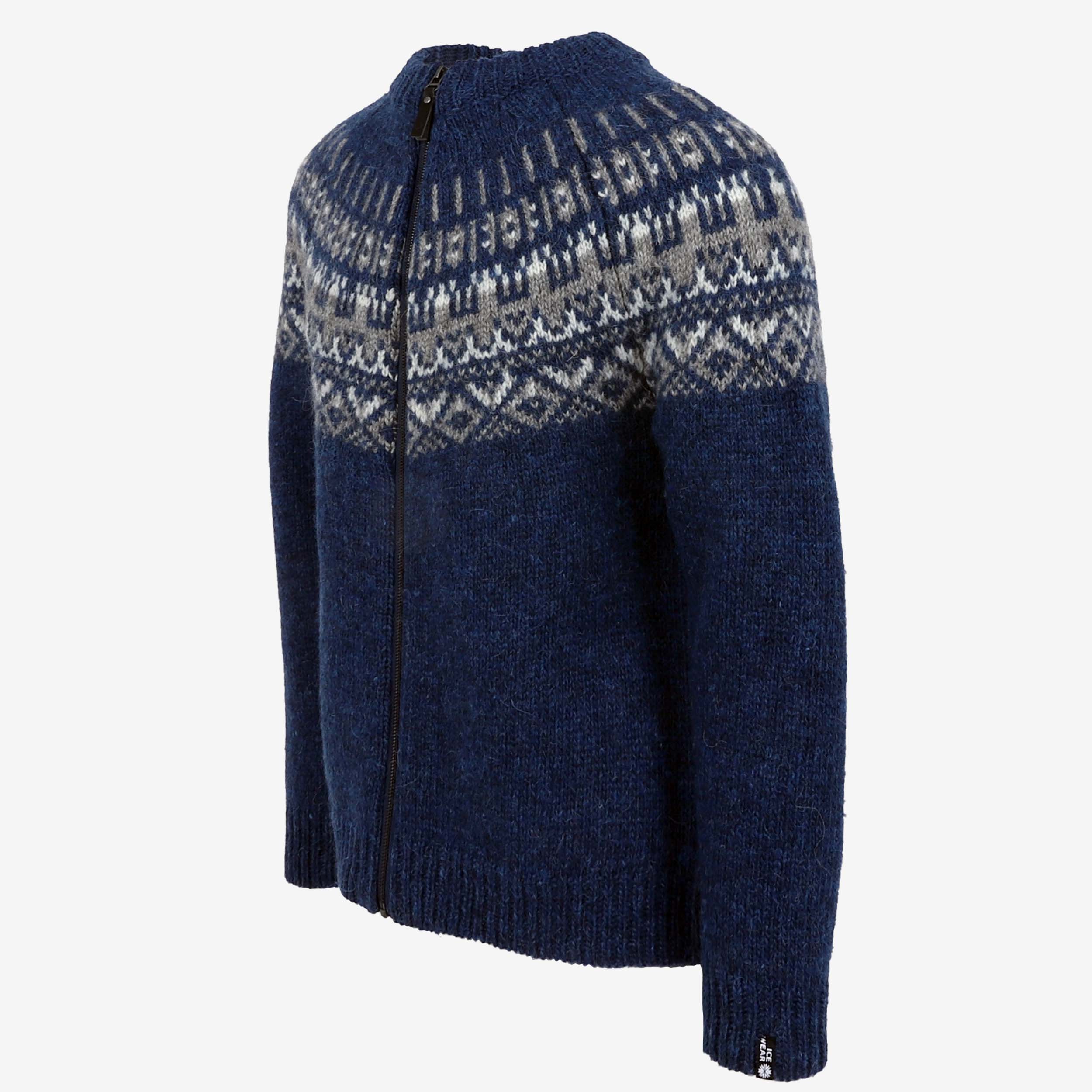 Elis Wool Sweater with full Zip