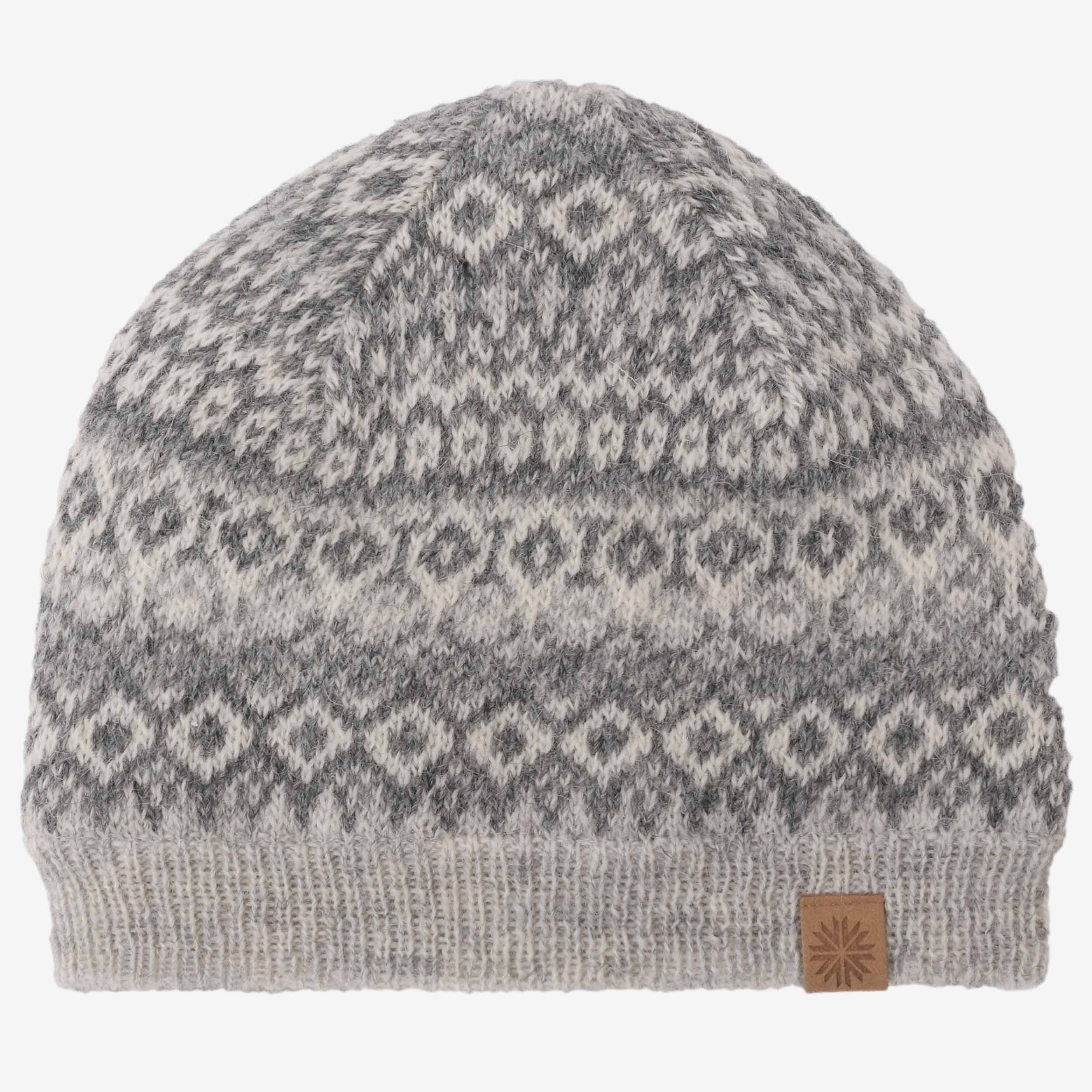 Fagradalsfjall Icelandic wool hat with classic pattern
