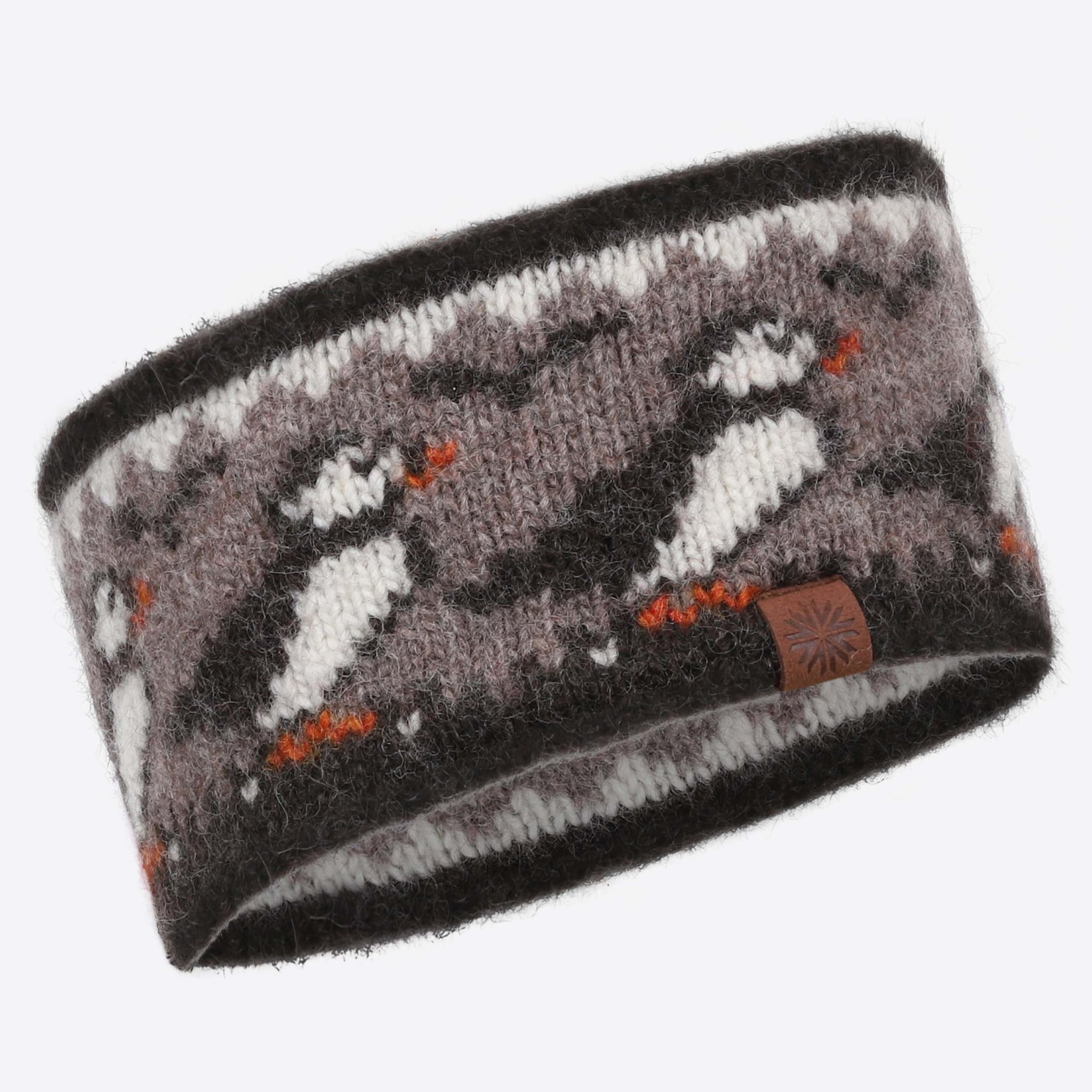 Lundi wool headband with puffin design