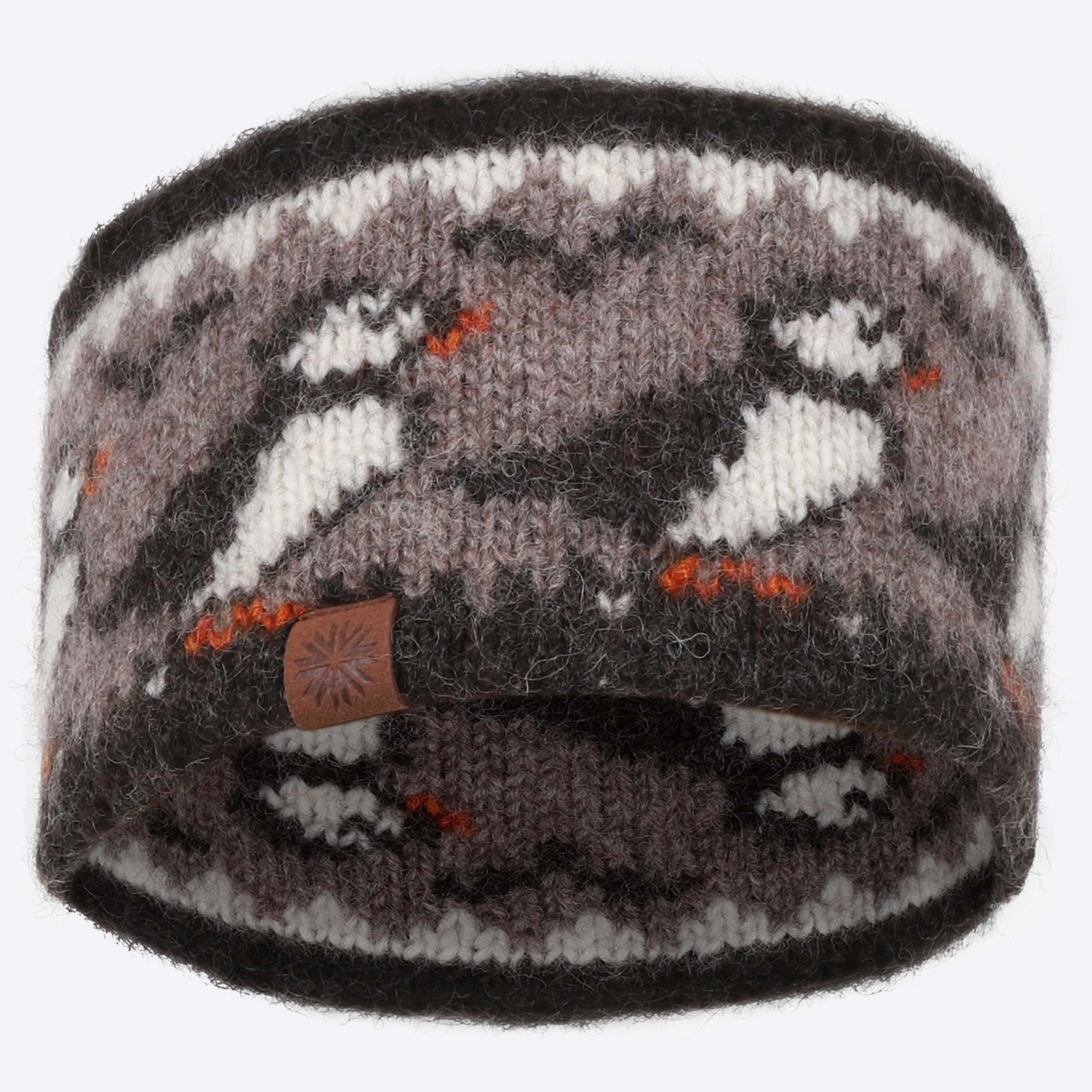 Lundi wool headband with puffin design