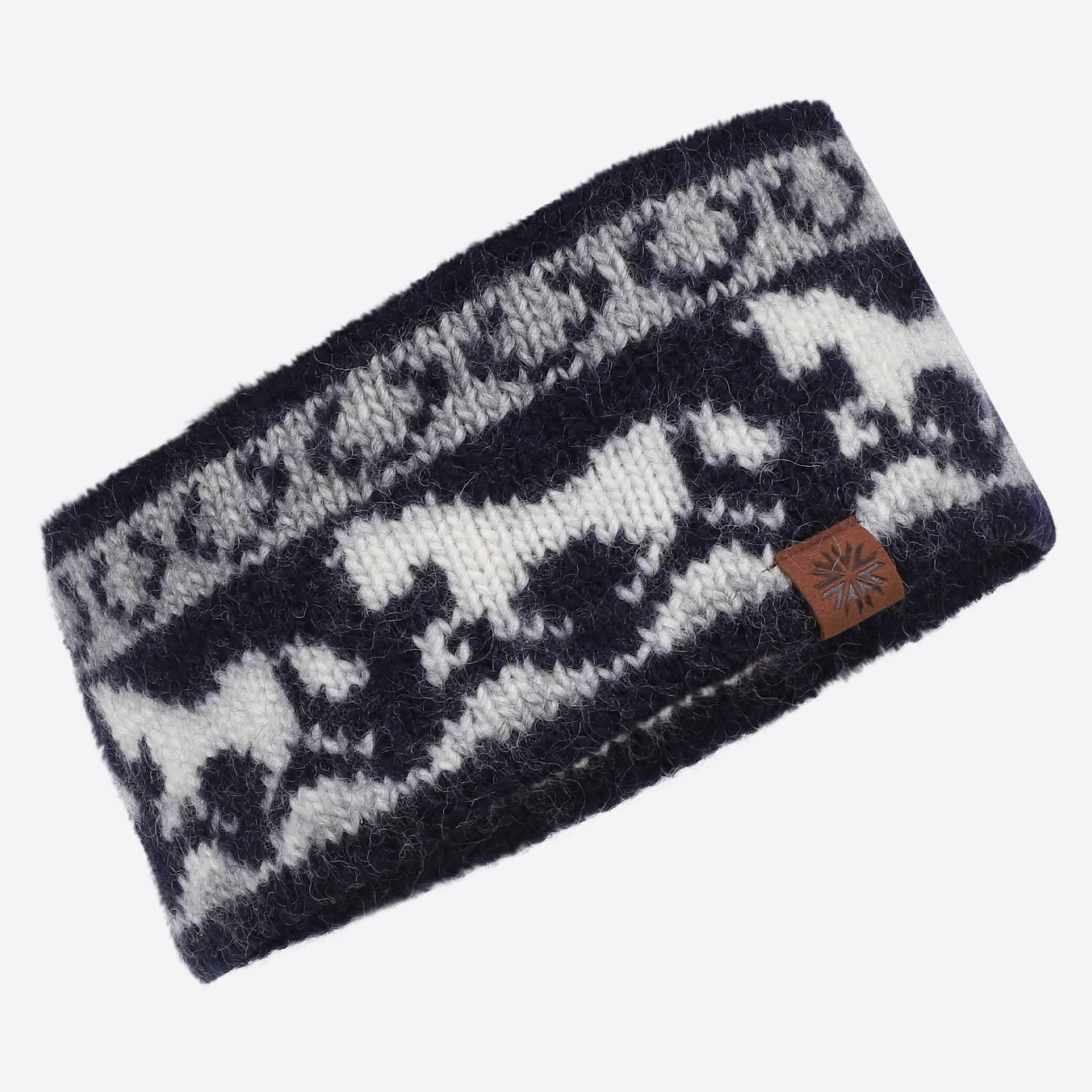 Sleipnir wool headband with horse design