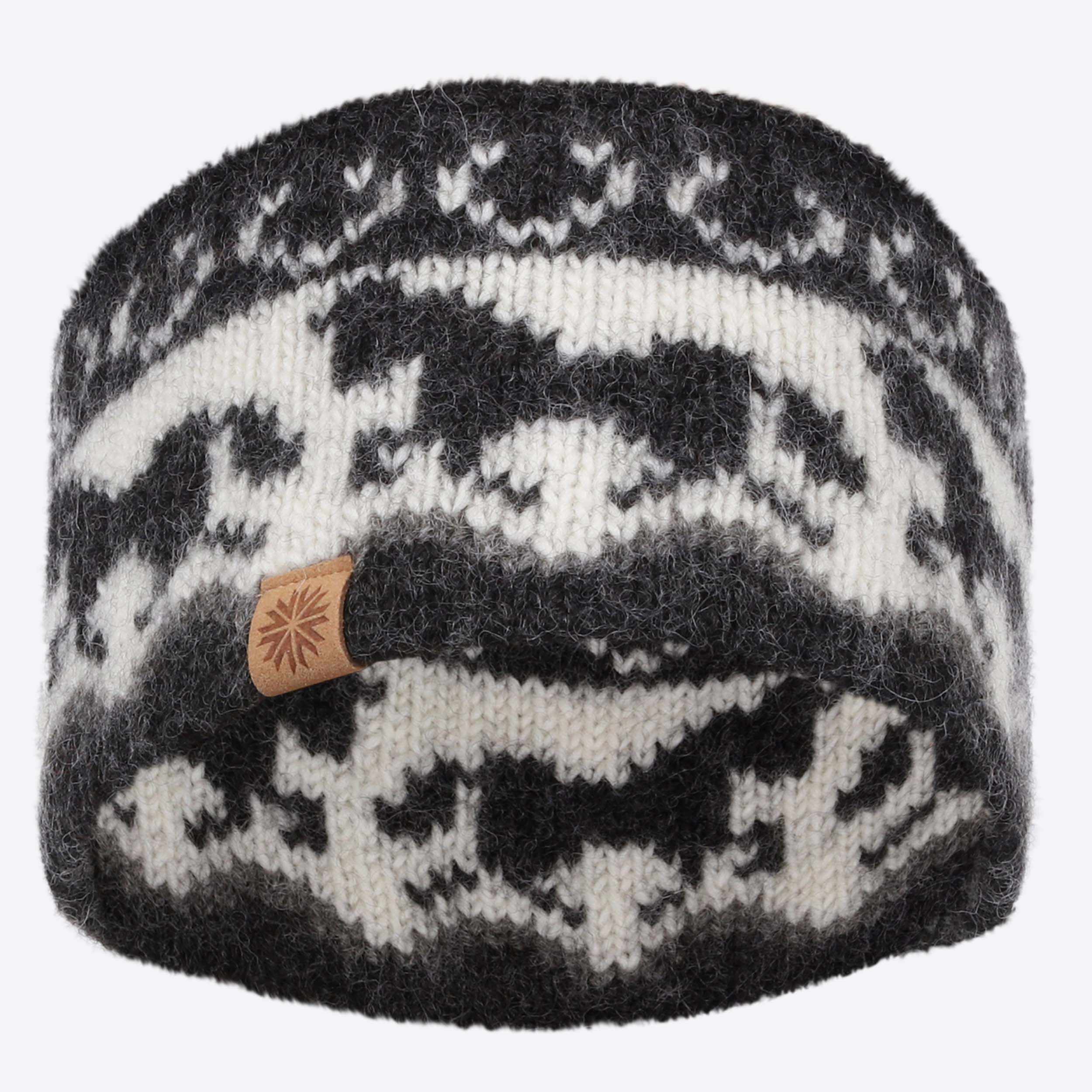 Sleipnir wool headband with horse design