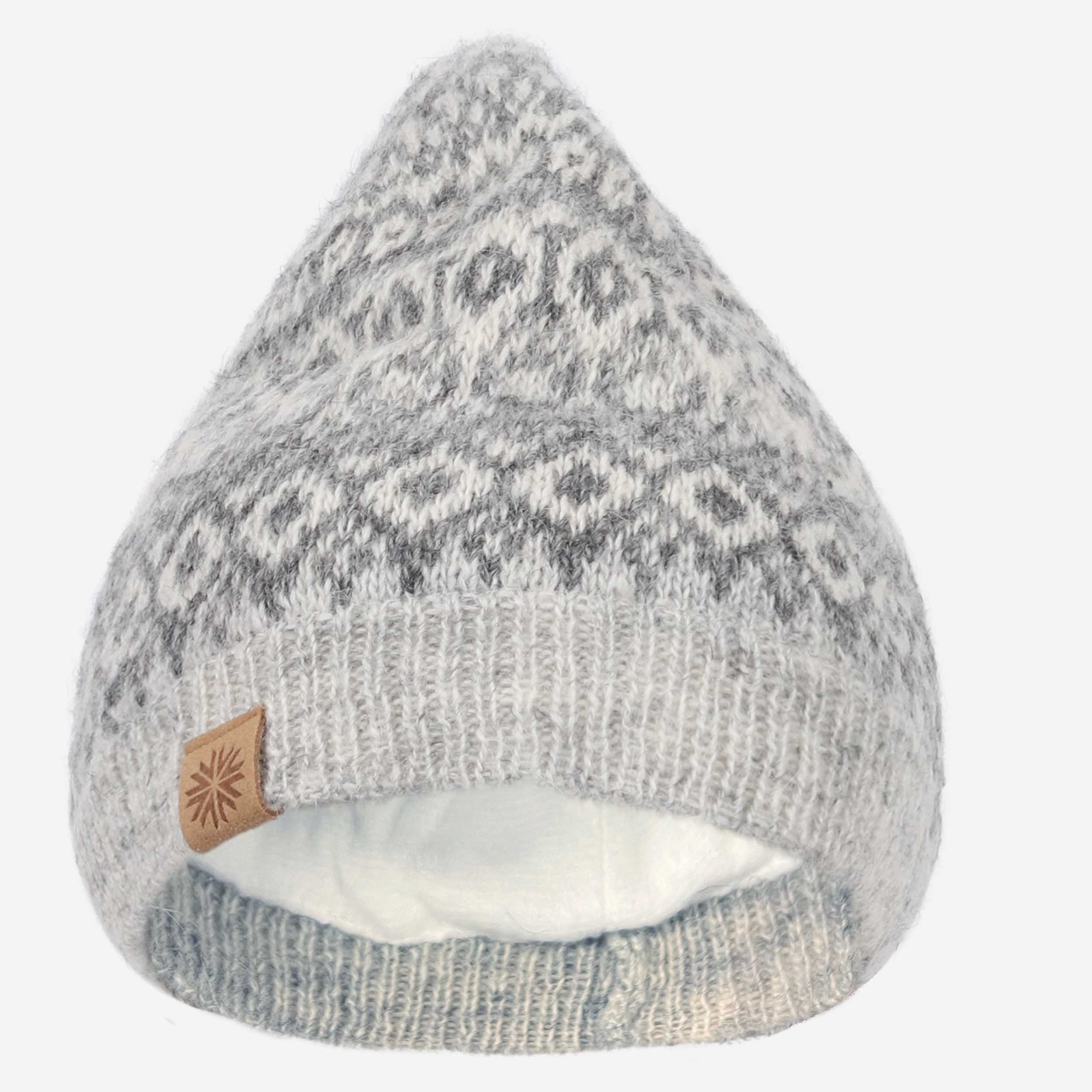 Fagradalsfjall Icelandic wool hat with classic pattern