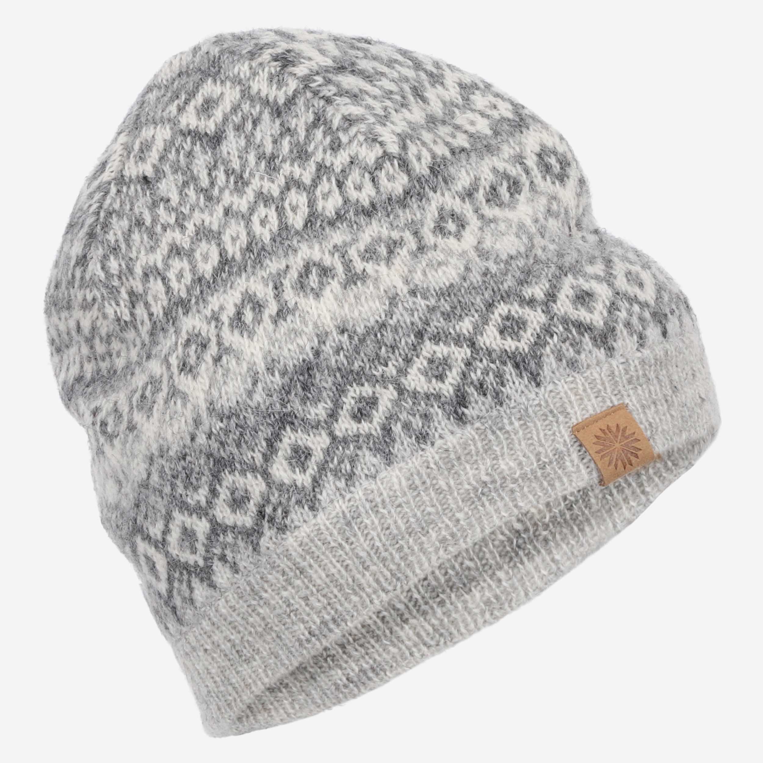 Fagradalsfjall Icelandic wool hat with classic pattern