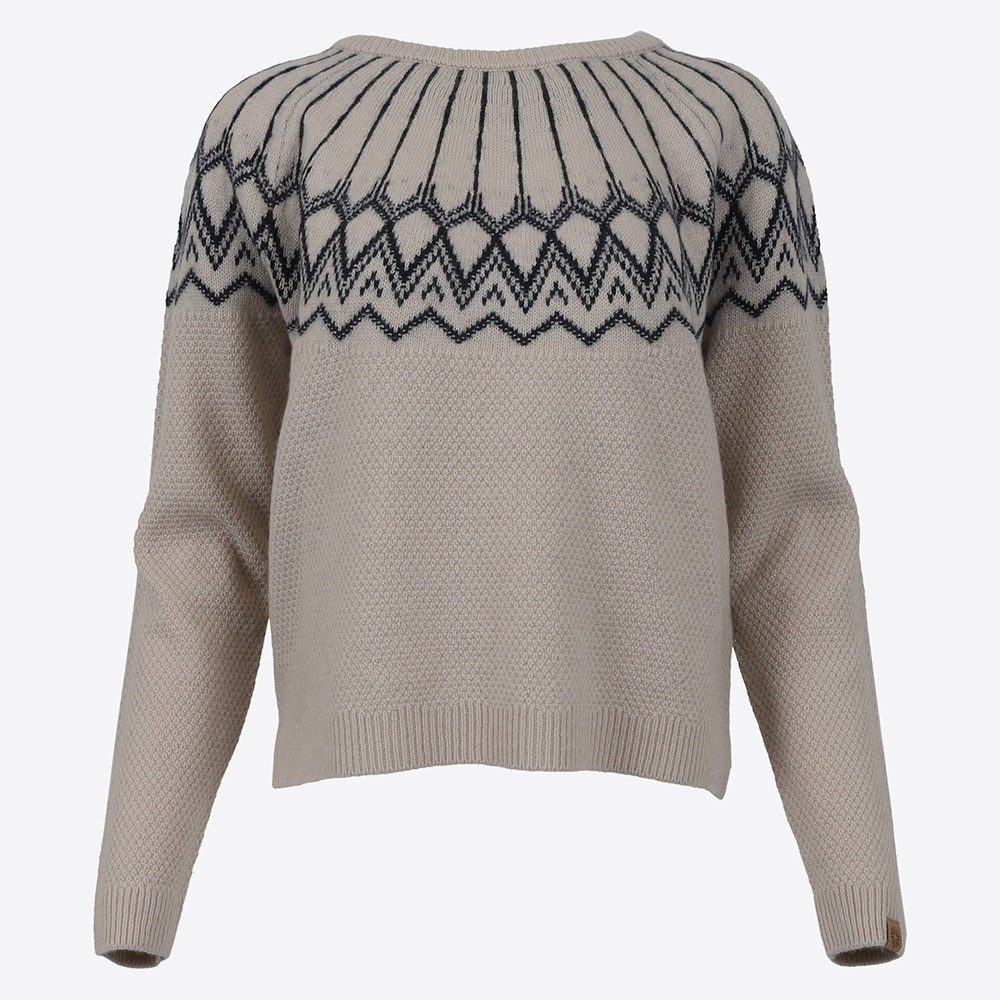 Skaftafell merino peysa með norrænu mynstri