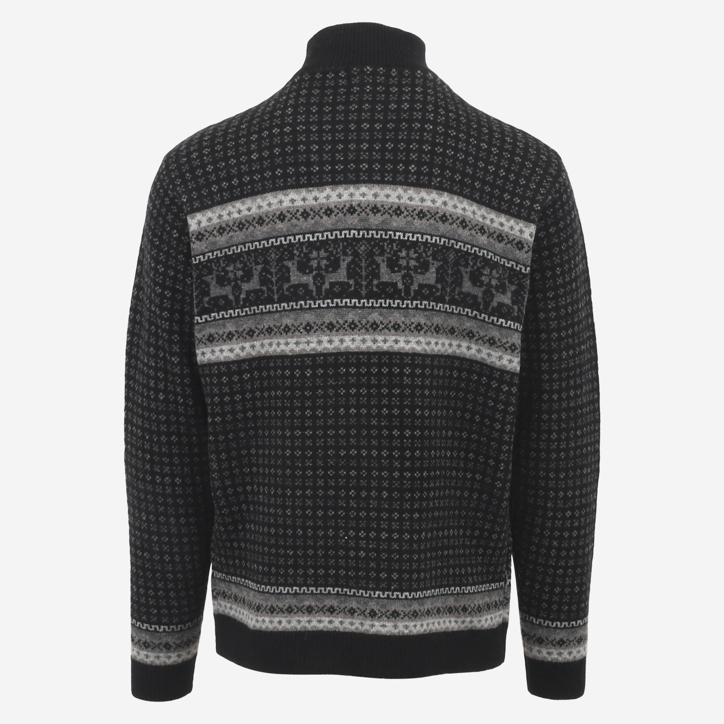 Hreindýrsholt Pull-over tricoté avec motifs rennes 