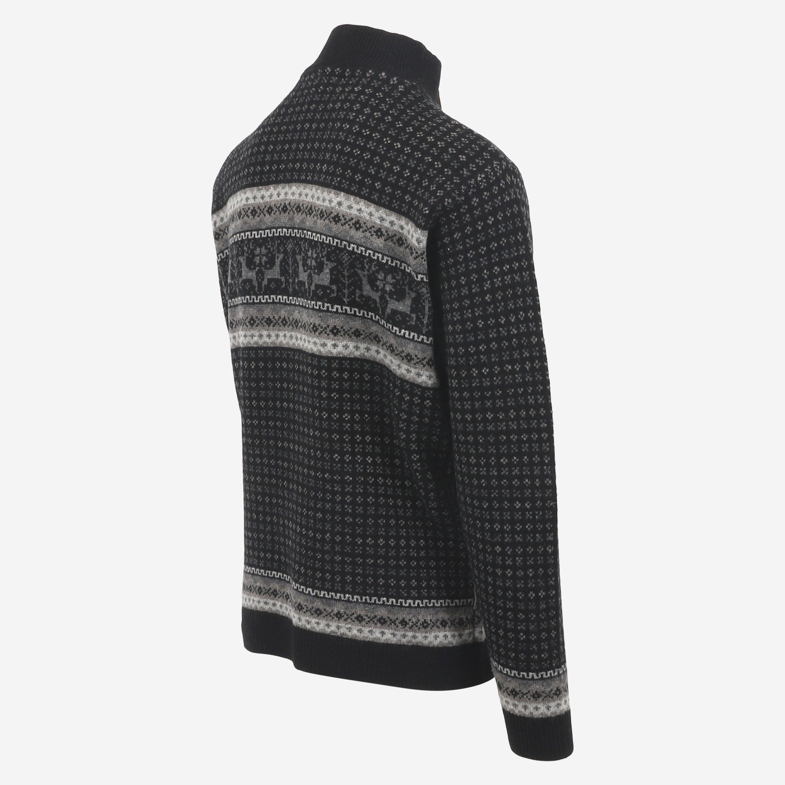 Hreindýrsholt Pull-over tricoté avec motifs rennes 