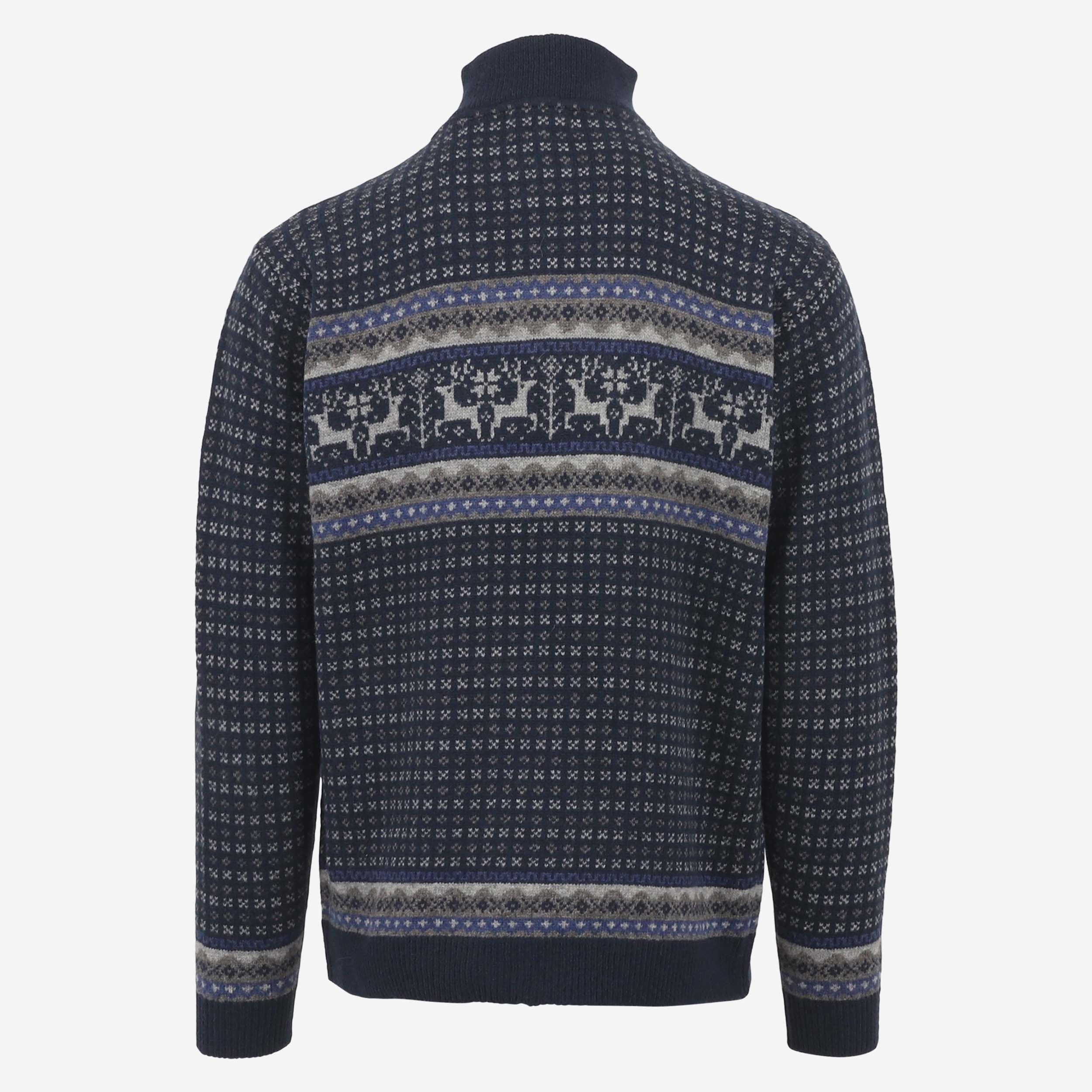Hreindýrsholt Pull-over tricoté avec motifs rennes 