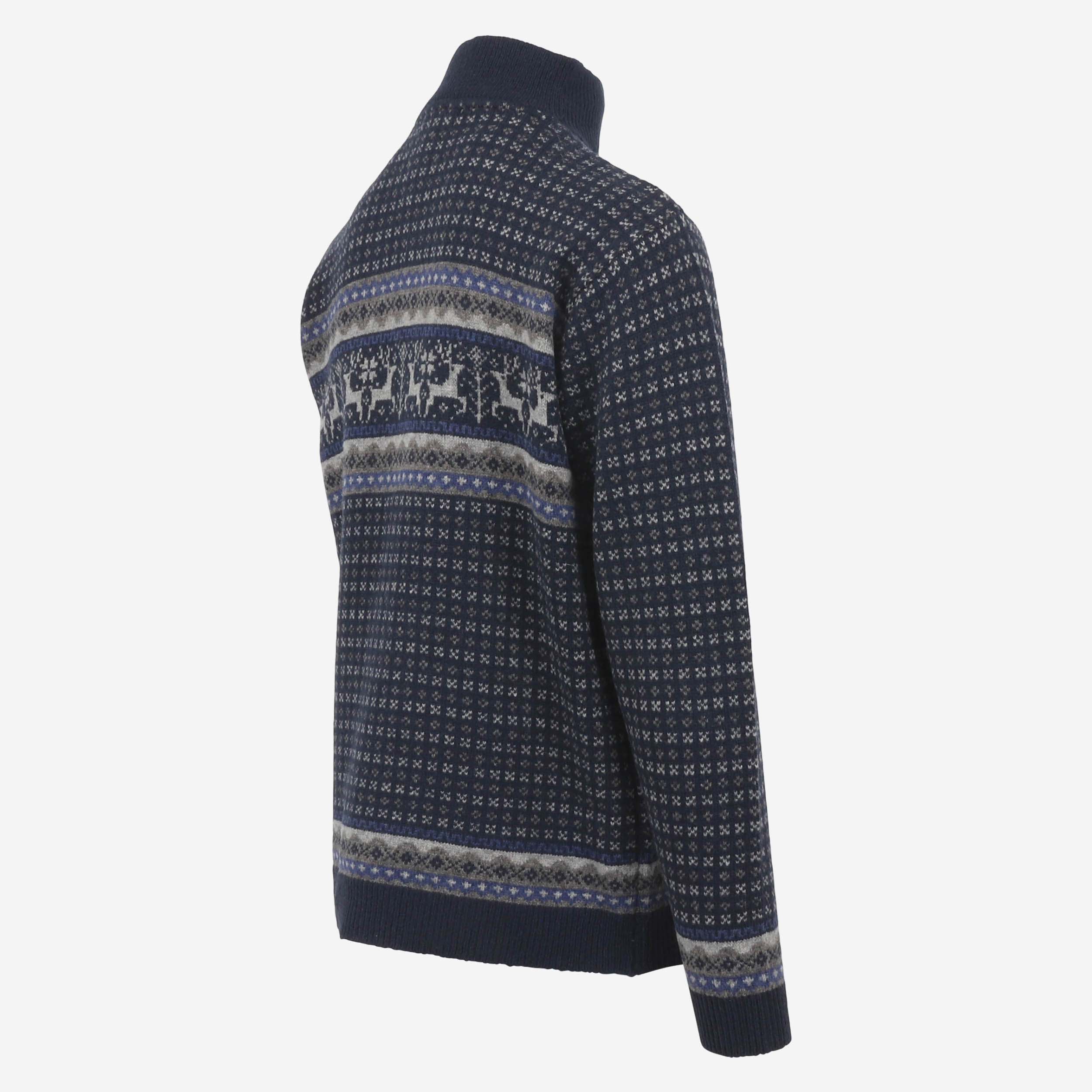 Hreindýrsholt Pull-over tricoté avec motifs rennes 