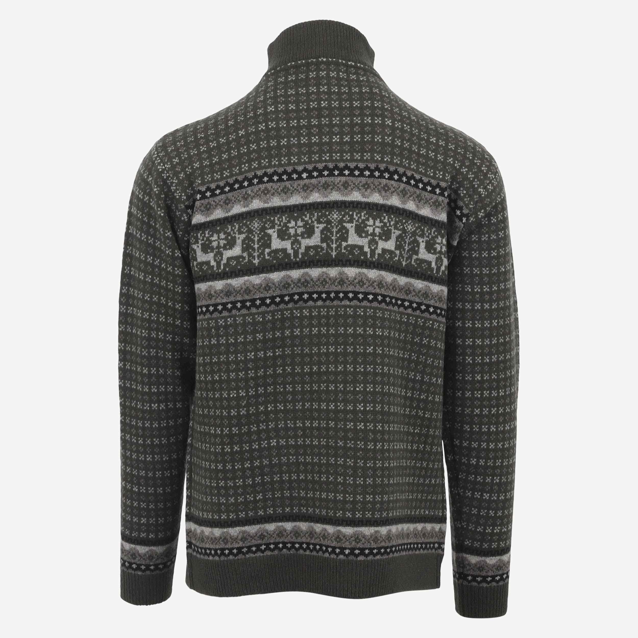 Hreindýrsholt Pull-over tricoté avec motifs rennes 