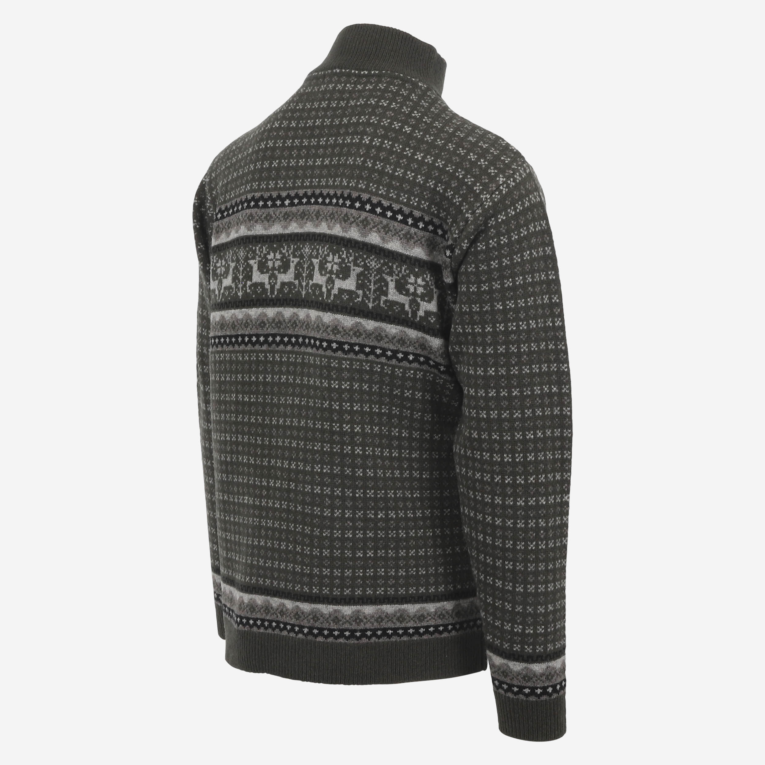 Hreindýrsholt Pull-over tricoté avec motifs rennes 